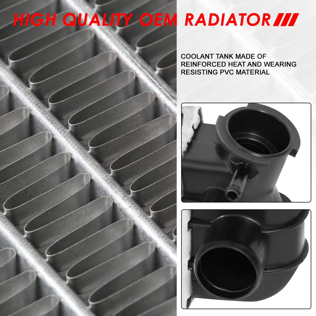 Auto Dynasty Radiator Compatible With 1991-1993 Buick Roadmaster Chevy Caprice 5.0L 5.7L At Mt, Dpi 1210 Factory Style 1-Row Coo