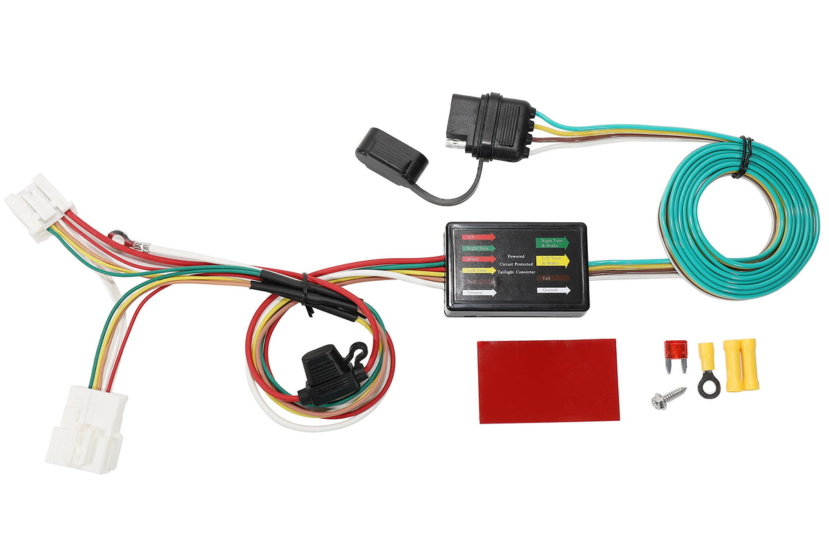 Oyviny Vehicle-Side Custom 4 Way Trailer Wiring Harness 56158 For Honda Cr-V 2012-2016, Plug And Play Trailer Hitch Wiring For C