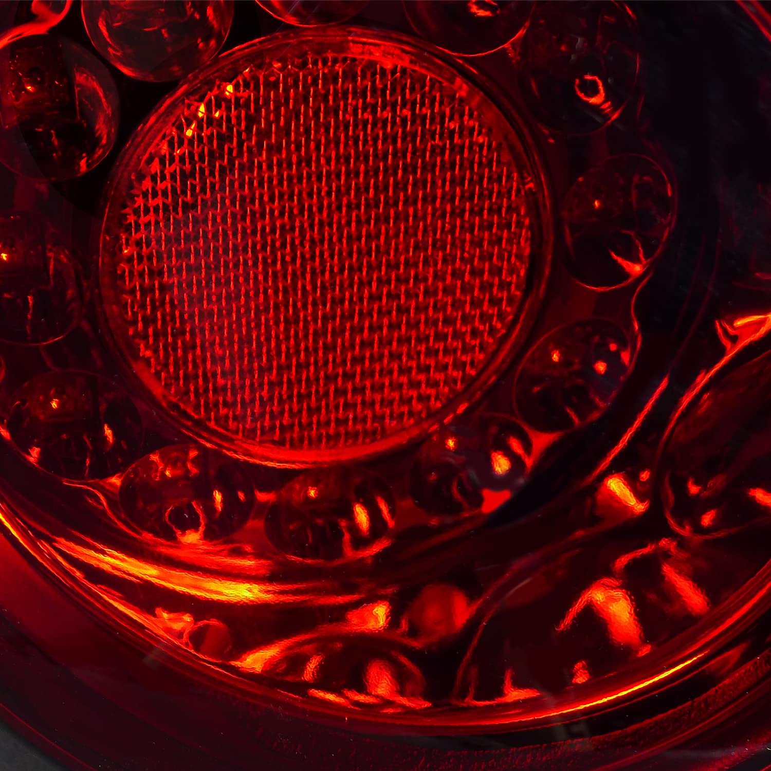 SPEC-D TUNING LED Tail Lights Brake Lamps Red Clear Lens Compatible with 2005-2010 Chevy Cobalt Coupe 2 Door, Left + Right Pair Assembly