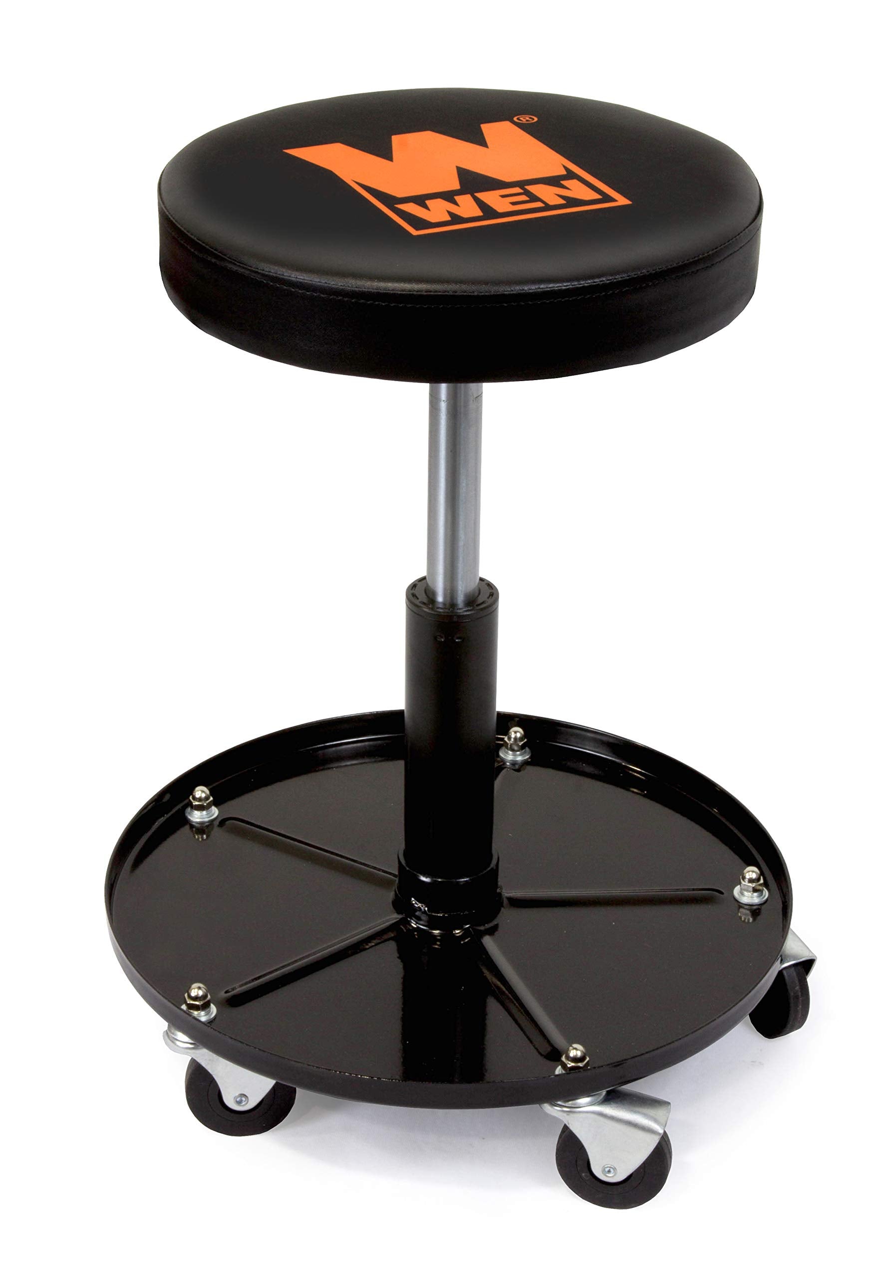 Wen 73012 300-Pound Capacity Pneumatic Rolling Mechanic Stool Seat