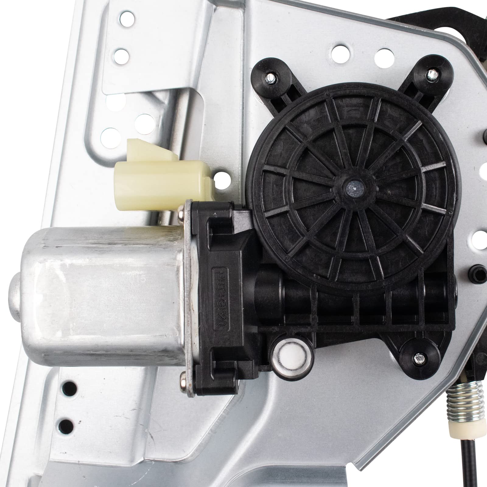 Trq Rear Left Power Window Regulator & Motor Assembly Drivers Side Compatible With 2000-2005 Cadillac Deville Gm1550119