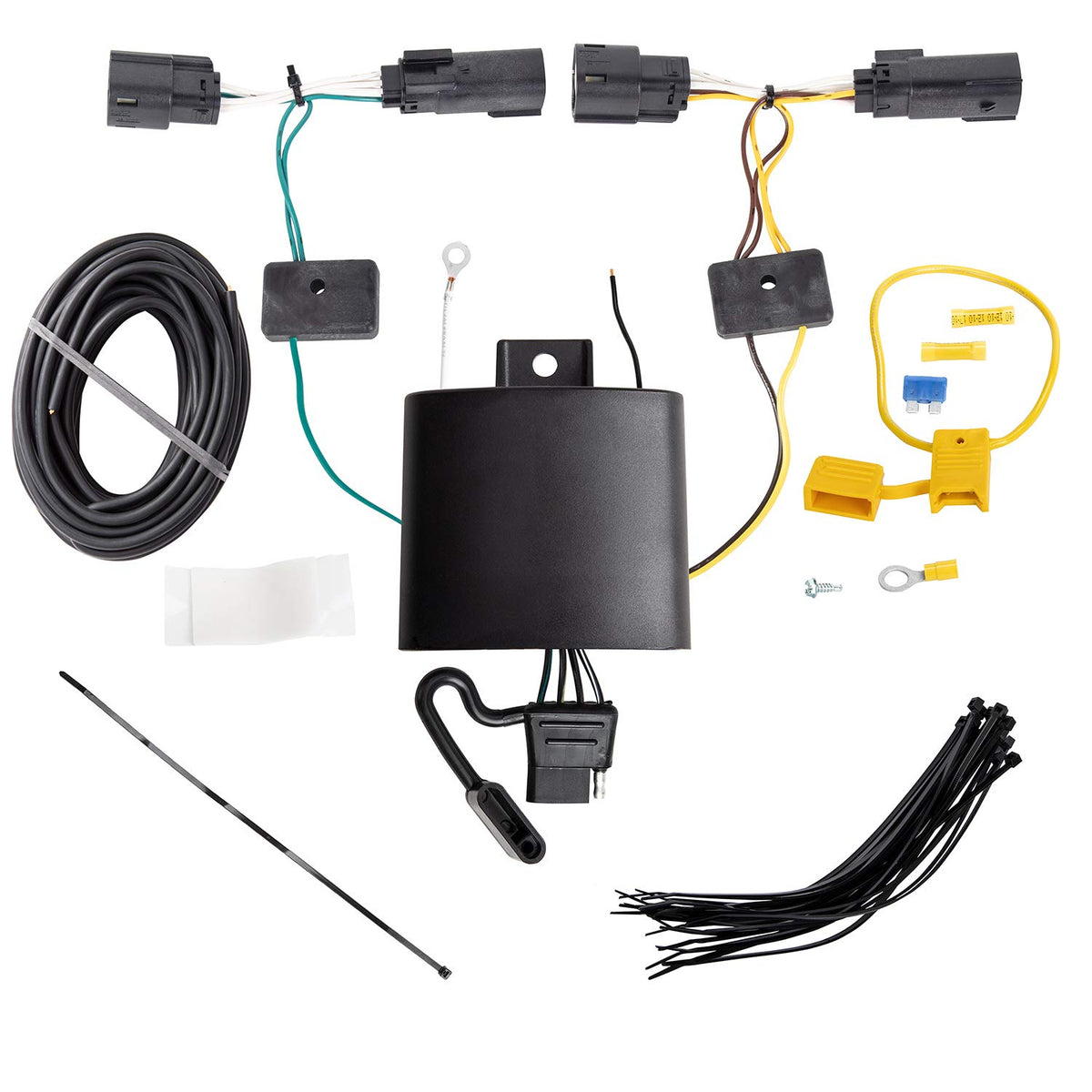 Tekonsha T-One T-Connector Harness, 4-Way Flat, Compatible with Select Ford Escape