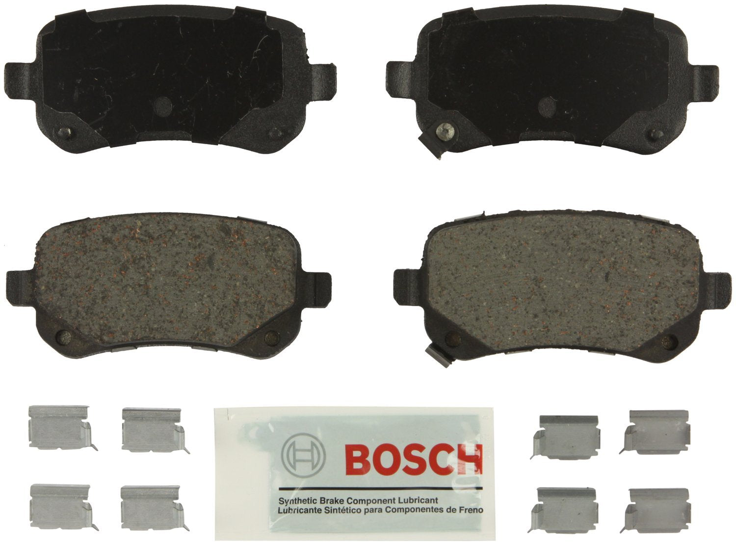 BOSCH BE1326H Blue Ceramic Disc Brake Pad Set With Hardware - Compatible With Select Chrysler Town & Country; Dodge Grand Carava