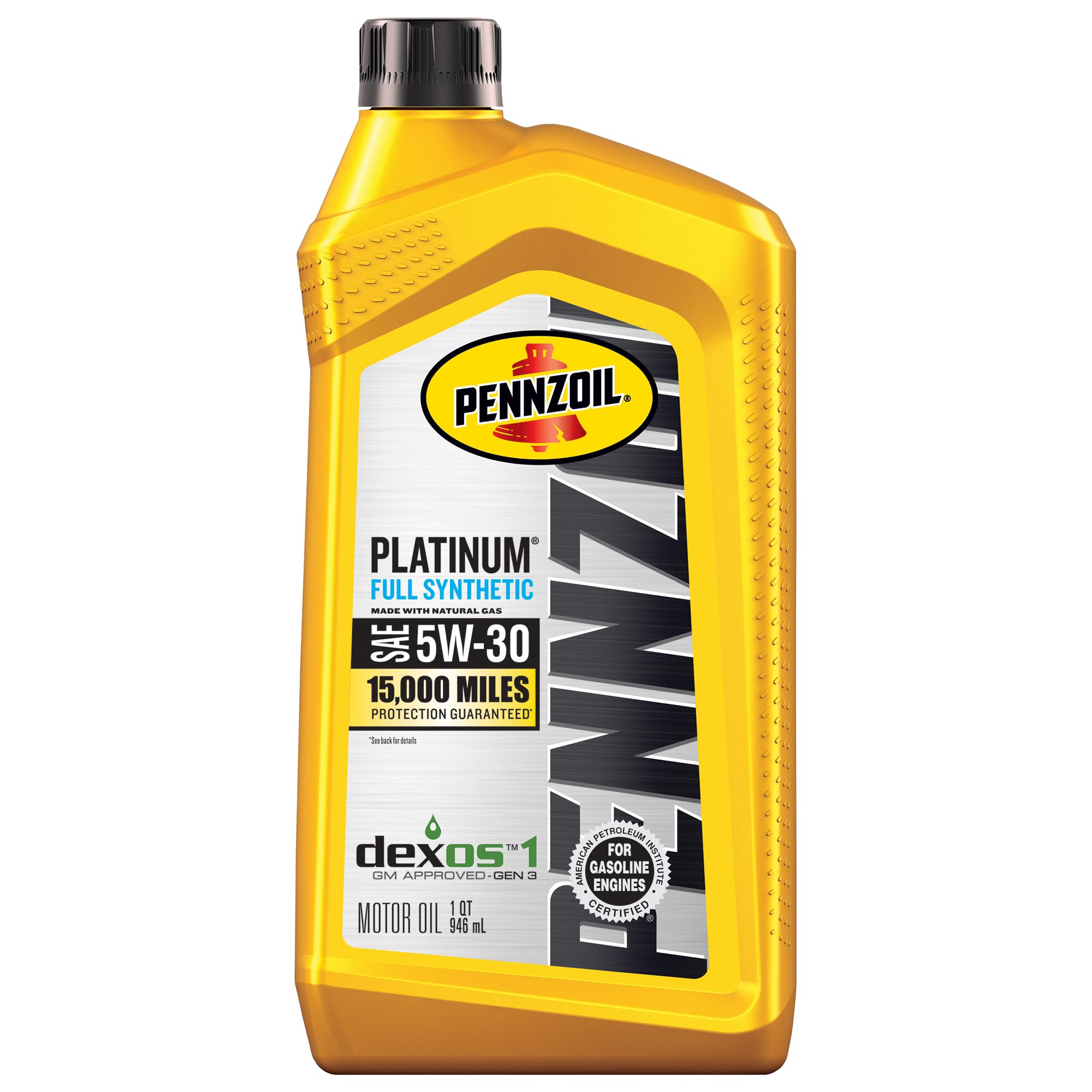 Pennzoil Platinum Full Synthetic 5W-30 Motor Oil, 1 Quart
