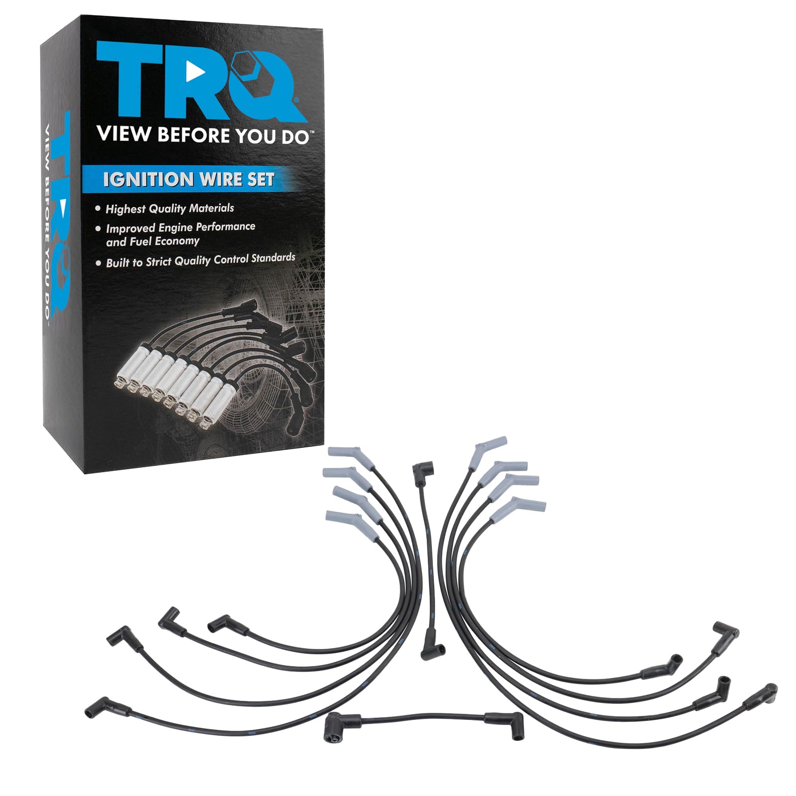 Trq Spark Plug Wire Set Compatible With 1980-1991 Ford