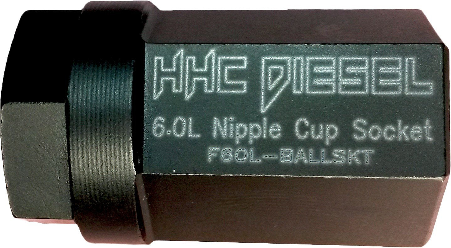 Hhc Diesel - Ford 6.0L Leakproof Nipple Cup Master Kit. (Includes 8: Nipplecups/Balltubes, 8: Heavy Duty Viton Seals, 1: Socket) F60L-Nipplekit