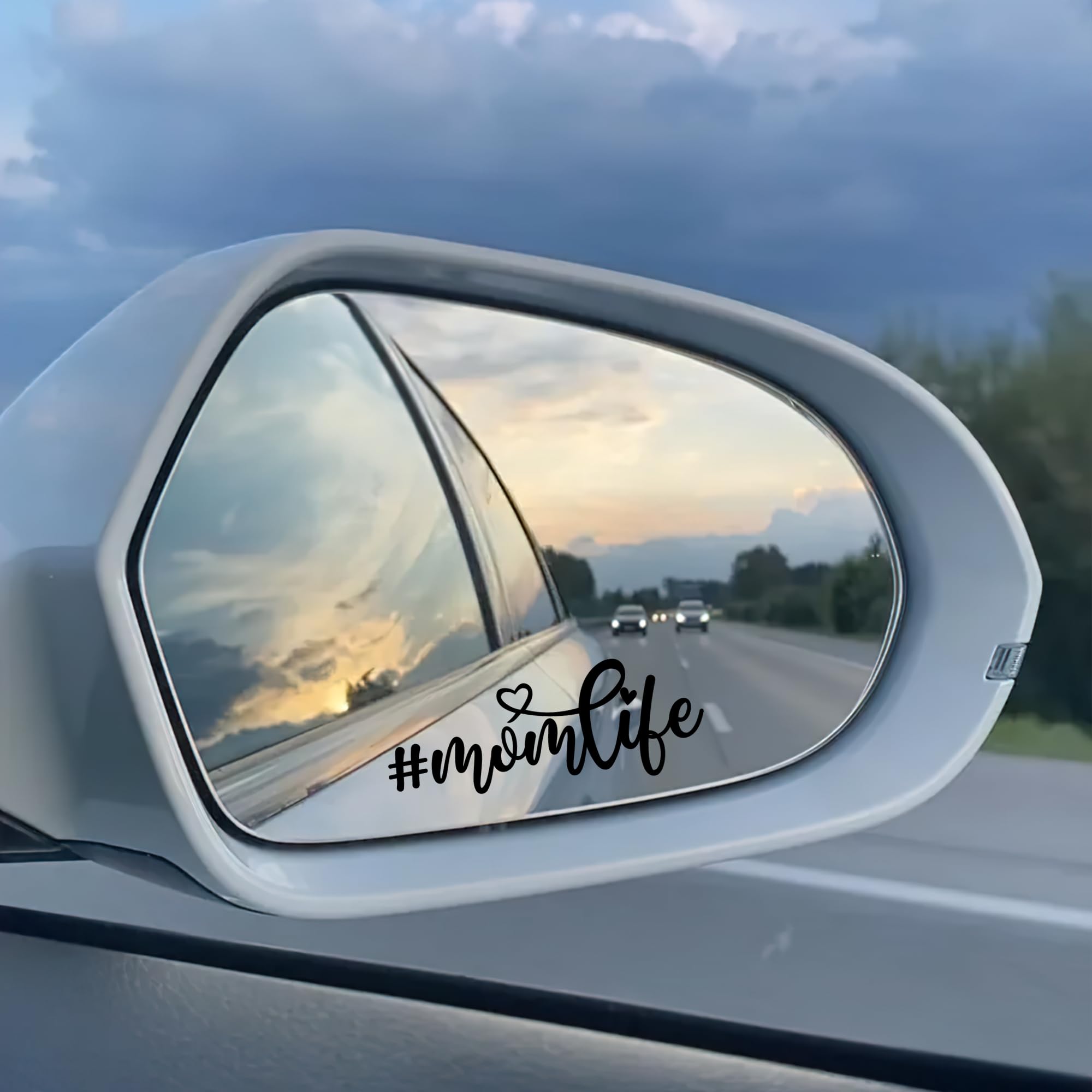 Miarita 3X Mom Life Car Decal - Cute Vinyl Sticker for Rearview Mirror, Laptop, Bottle, Window - Mothers Day Gift - Car Stickers