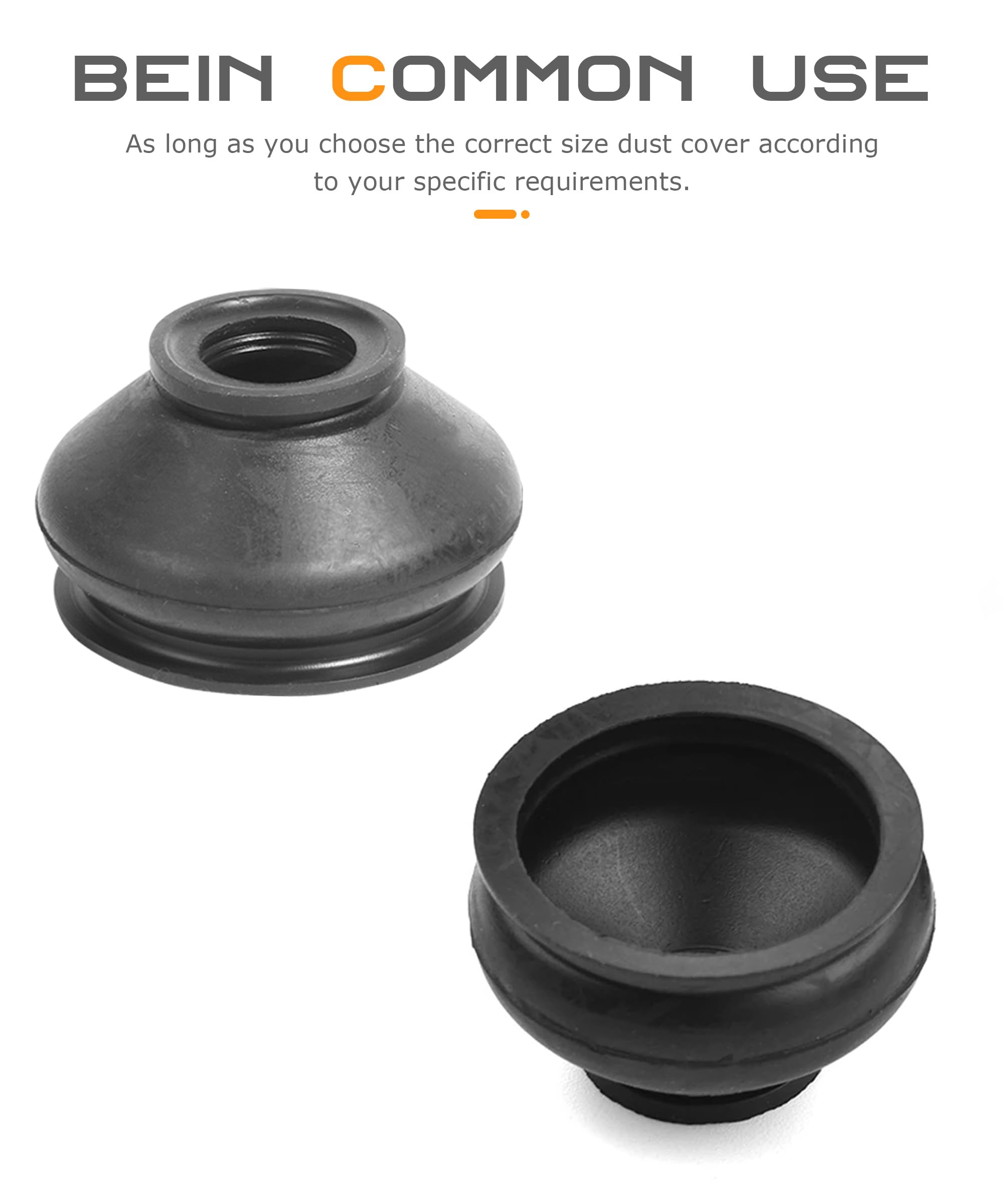 SCUARI 6PCS Tie Rod Boot,Car Accessories Rubber Tie Rod End Boot,Ball Joint Boot Replacement,Turn To Rod Arm Ball Joint Head Dus