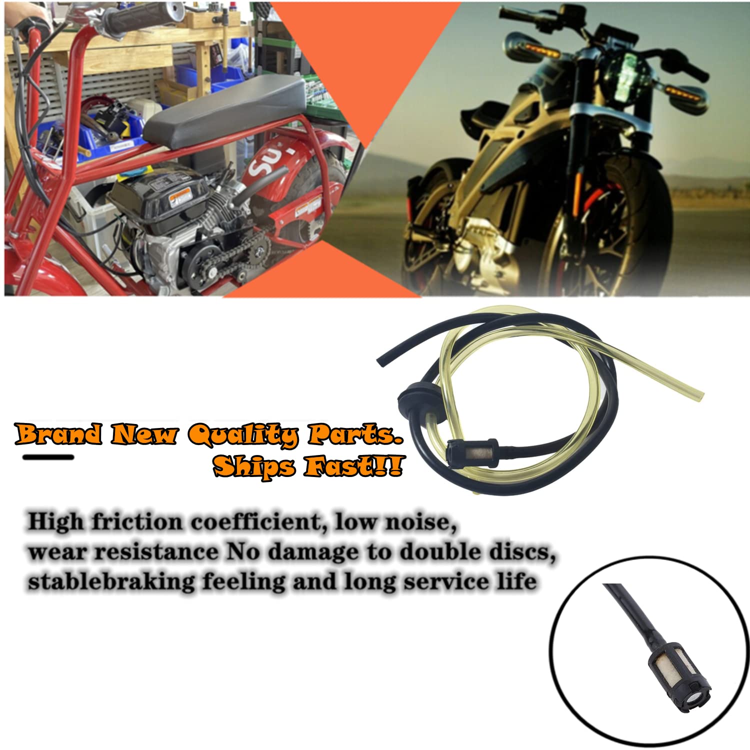Gas Lines Fuel Hose Compatible With X1 X2 X7 X8 Cat Eye Zooma Ty Rod G-Scooter 49Cc-35 Inch Long Version