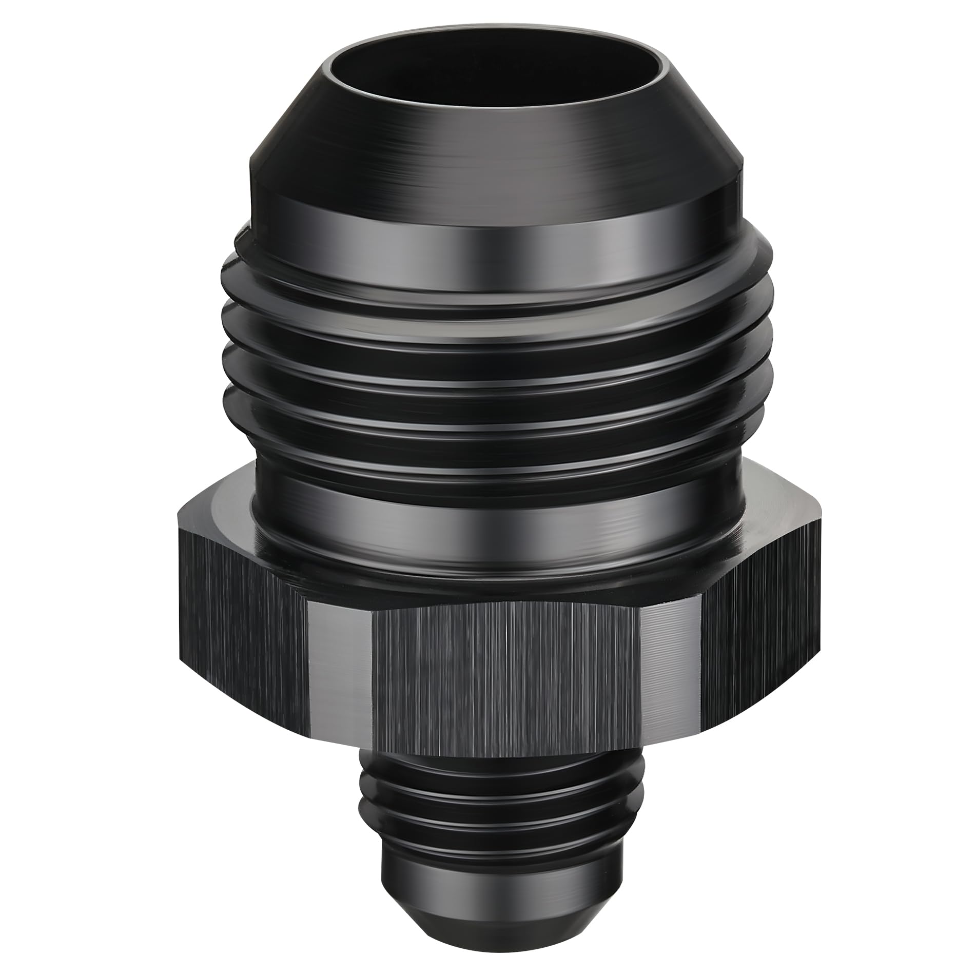 EVIL ENERGY 12AN Male to AN6 Male Flare Reducer Coupler Union Straight Adapter Fitting Black