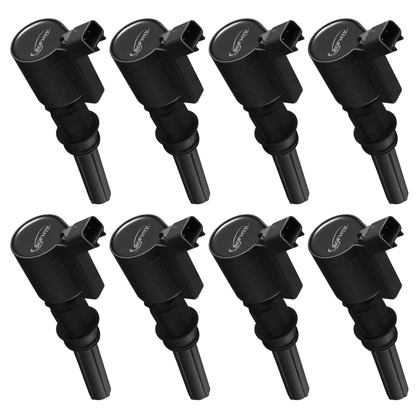 Bdfhyk High Performance Ignition Coil Dg508 Set Of 8 For F150 F250 F350 E150 Van E250 Van 4.6L 5.4L V8 Compatible With Lincoln M