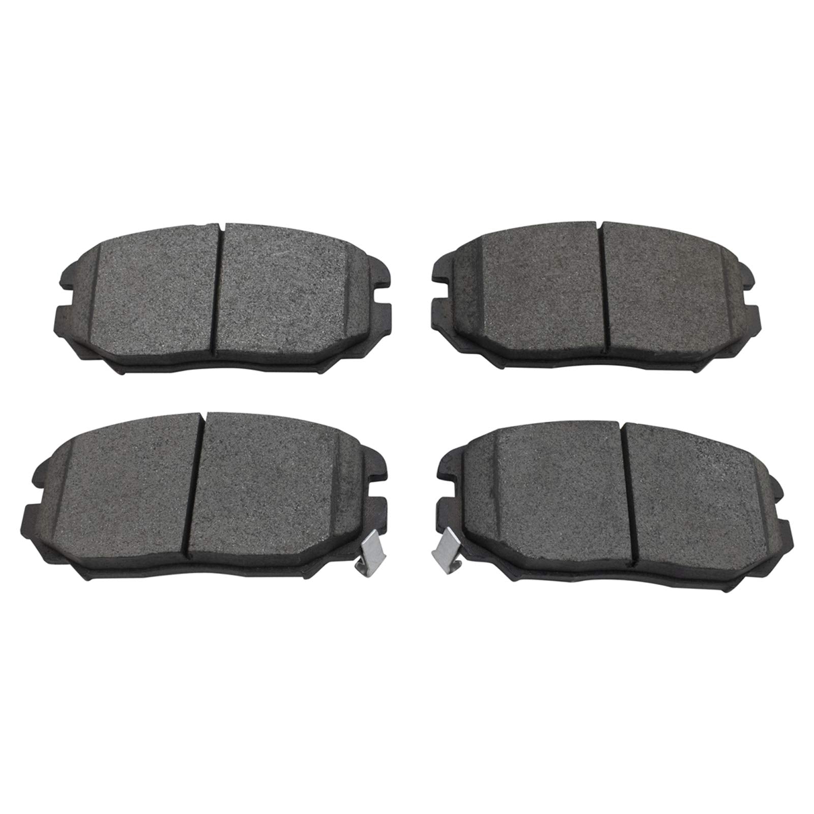 TRQ Front Brake Pads Ceramic Compatible with 2006-2011 Hyundai Azera 2006-2010 Sonata 2007-2009 Kia Amanti