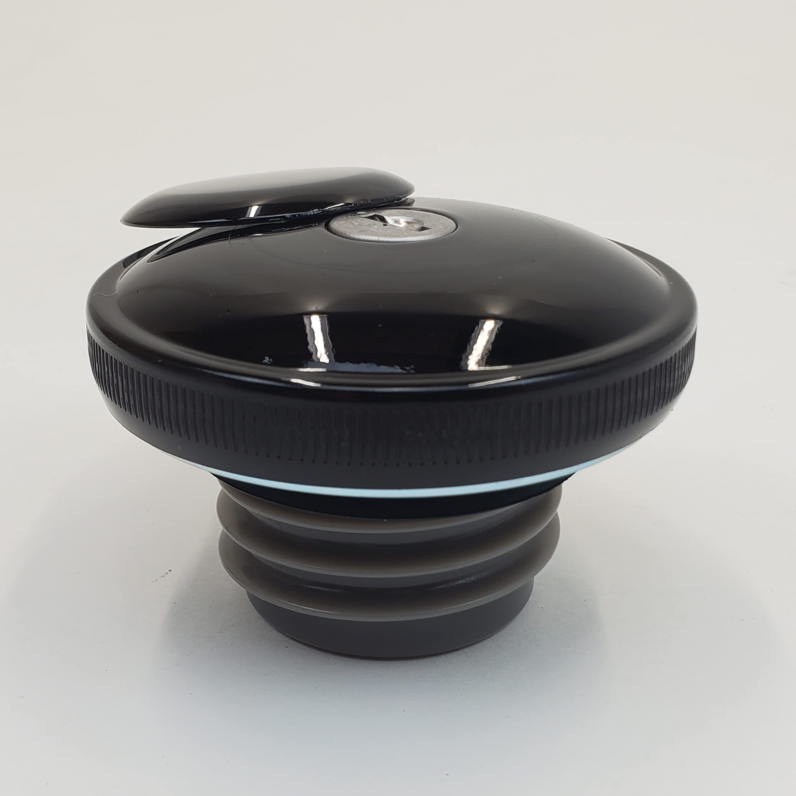 Gloss Black Locking Gas Cap for 1996-2022 Harley Street Glide, Electra Glide, Road Glide, Road King, Softail, Dyna & Sportster M