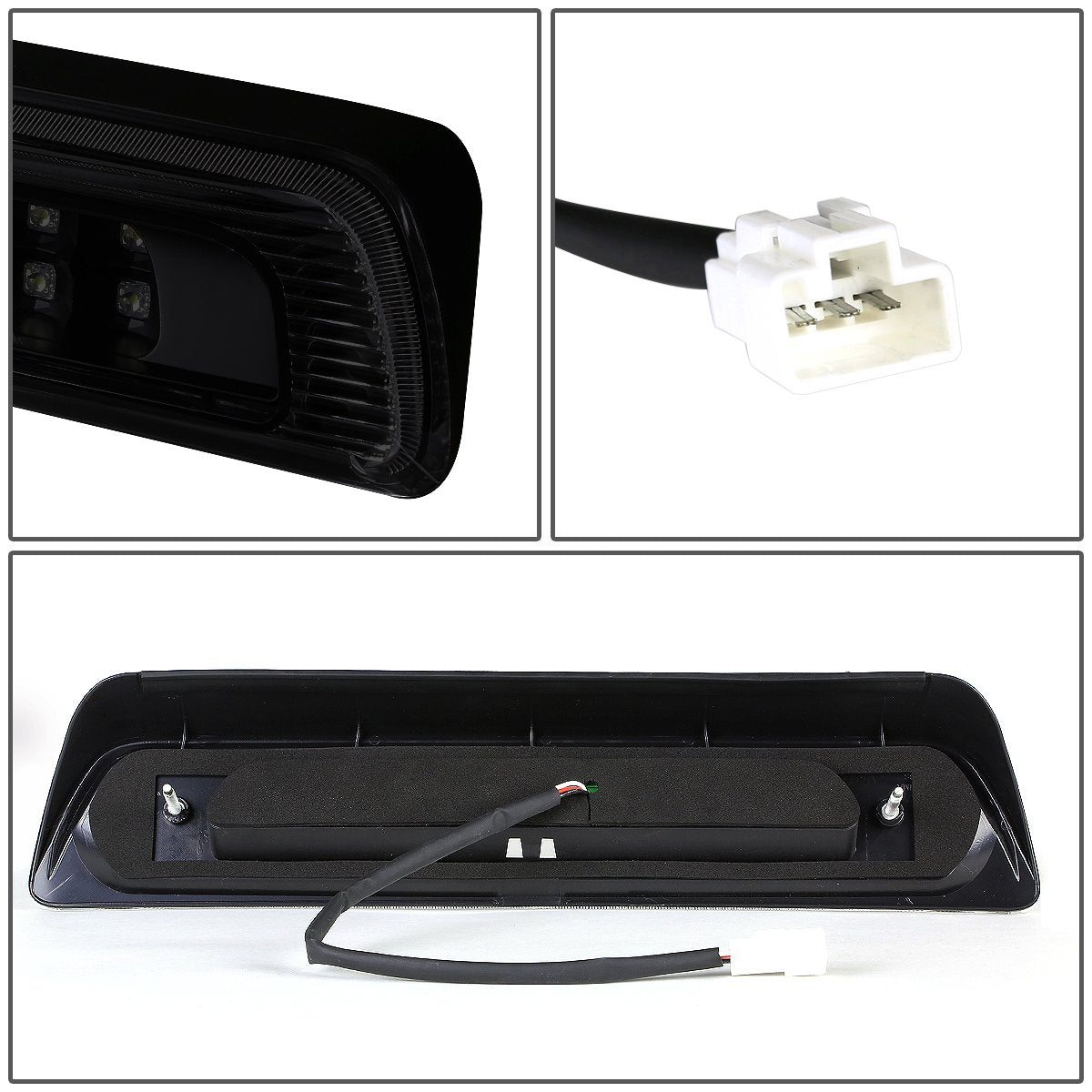 Dna Motoring 3Bl-Ttu07-Led-Bk-Sm Black Housing Led High Mount 3Rd Third Brake Light [Compatible With 07-18 Tundra]