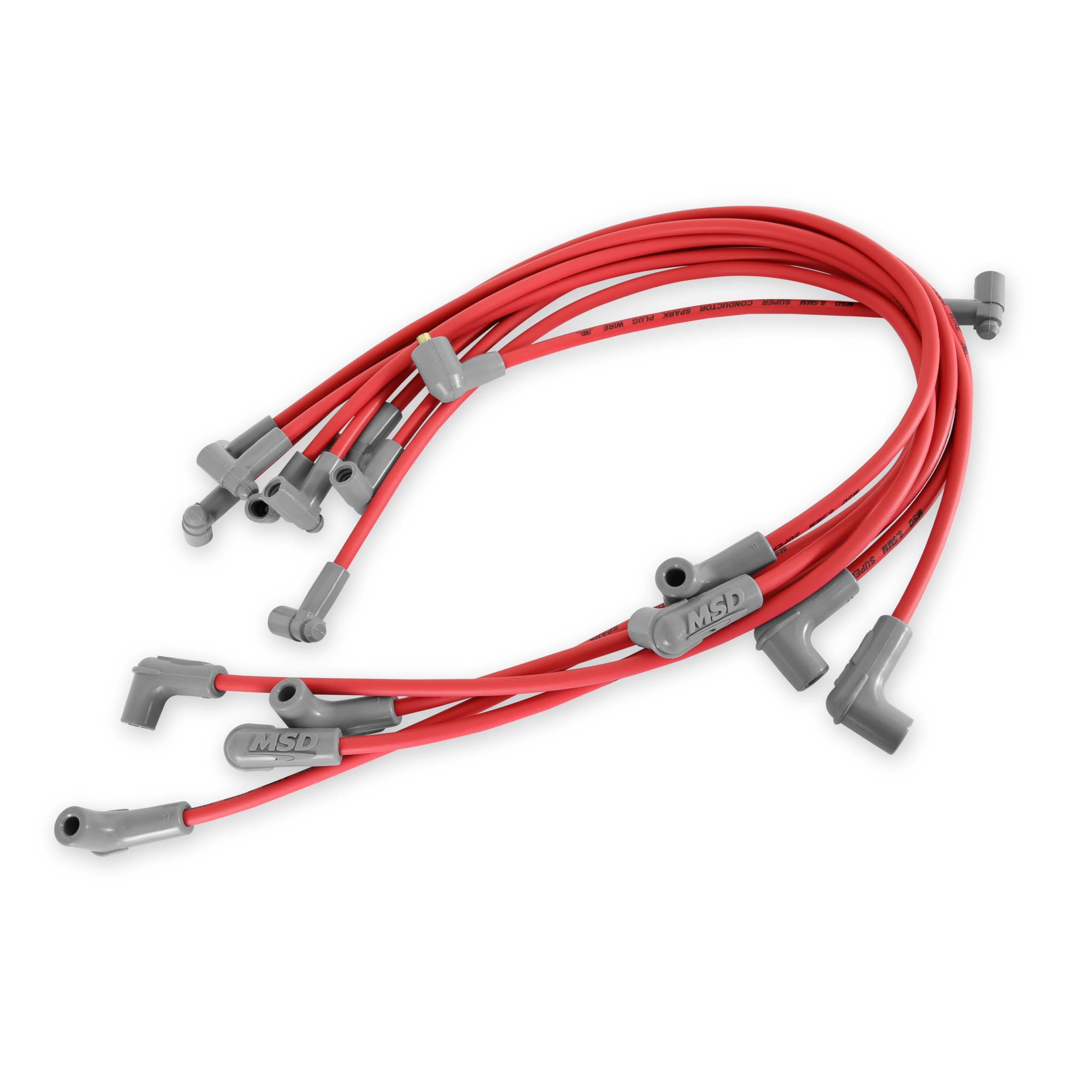 Msd 35659 Super Conductor Spark Plug Wire Set, Red