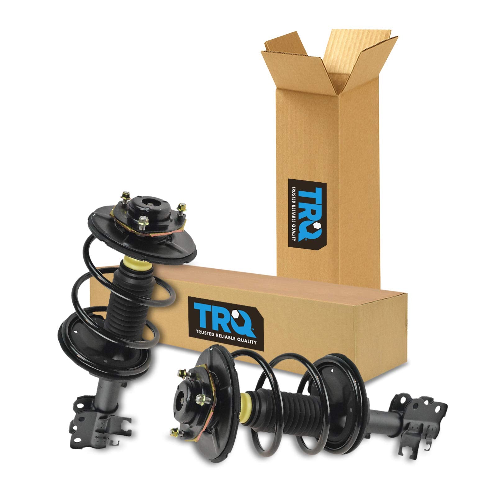 Trq Front Strut & Coil Spring Assembly Set Driver & Passenger Sides Compatible With 04-08 Nissan Maxima