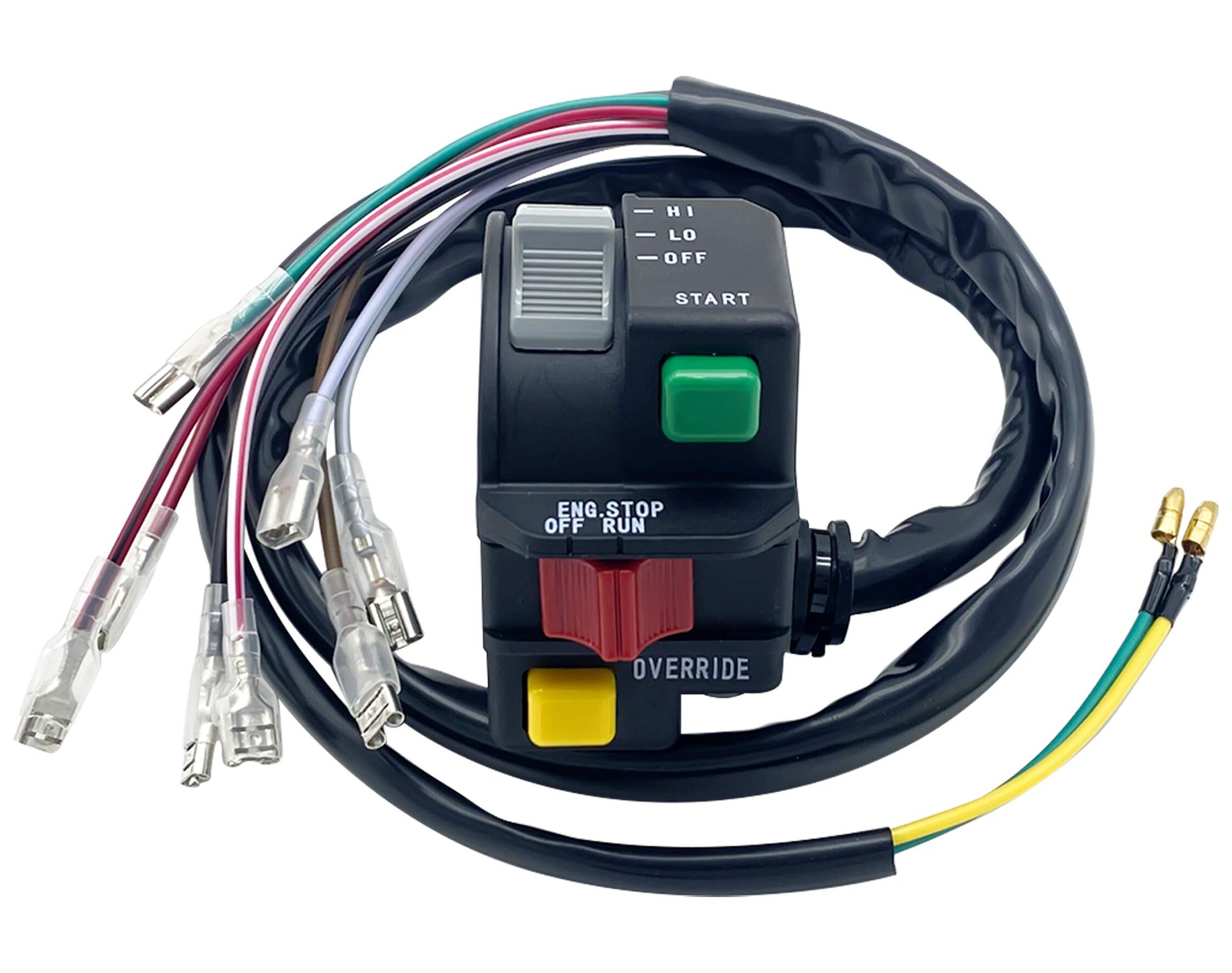 Left Handlebar Start Stop Override Headlight Switch for Polaris ATV 400L 6X6 Magnum 425 Scrambler 400 500 Sportsman 335 400 500 