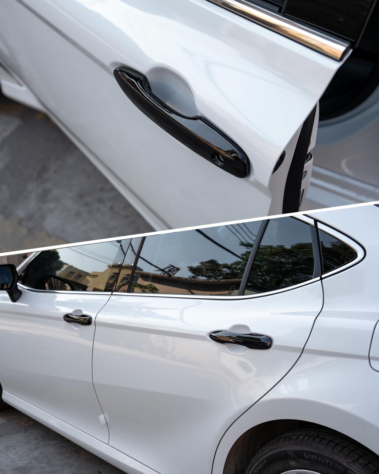 Cke No Adhesive Snap-On Compatible With Toyota Camry 2025-2018 For Corolla Corolla Cross Venza Avalon Pruis Accessories Car Exte