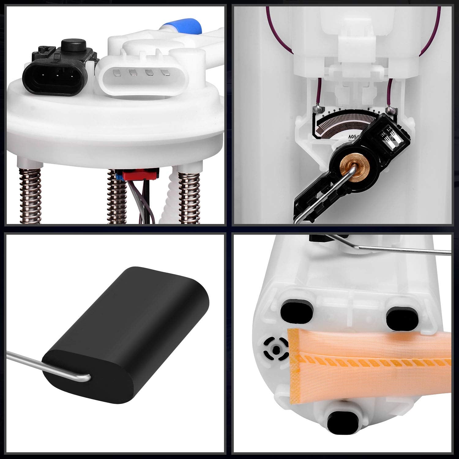 Dwvo Fuel Pump With 2 Connectors & Level Sensor Compatible With 1997-2000 Chevy Gmc C/K 1500 2500 3500 Pickup 4.3L 5.0L 5.4L 7.4