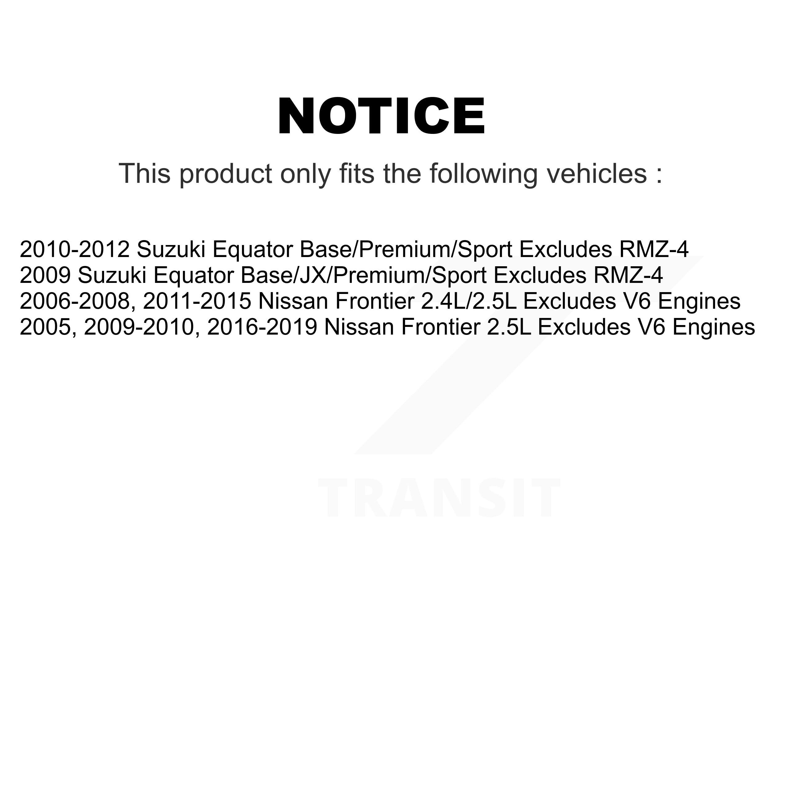 2005-2017 Nissan Frontier, 2009-2012 Suzuki Equator - 13020
