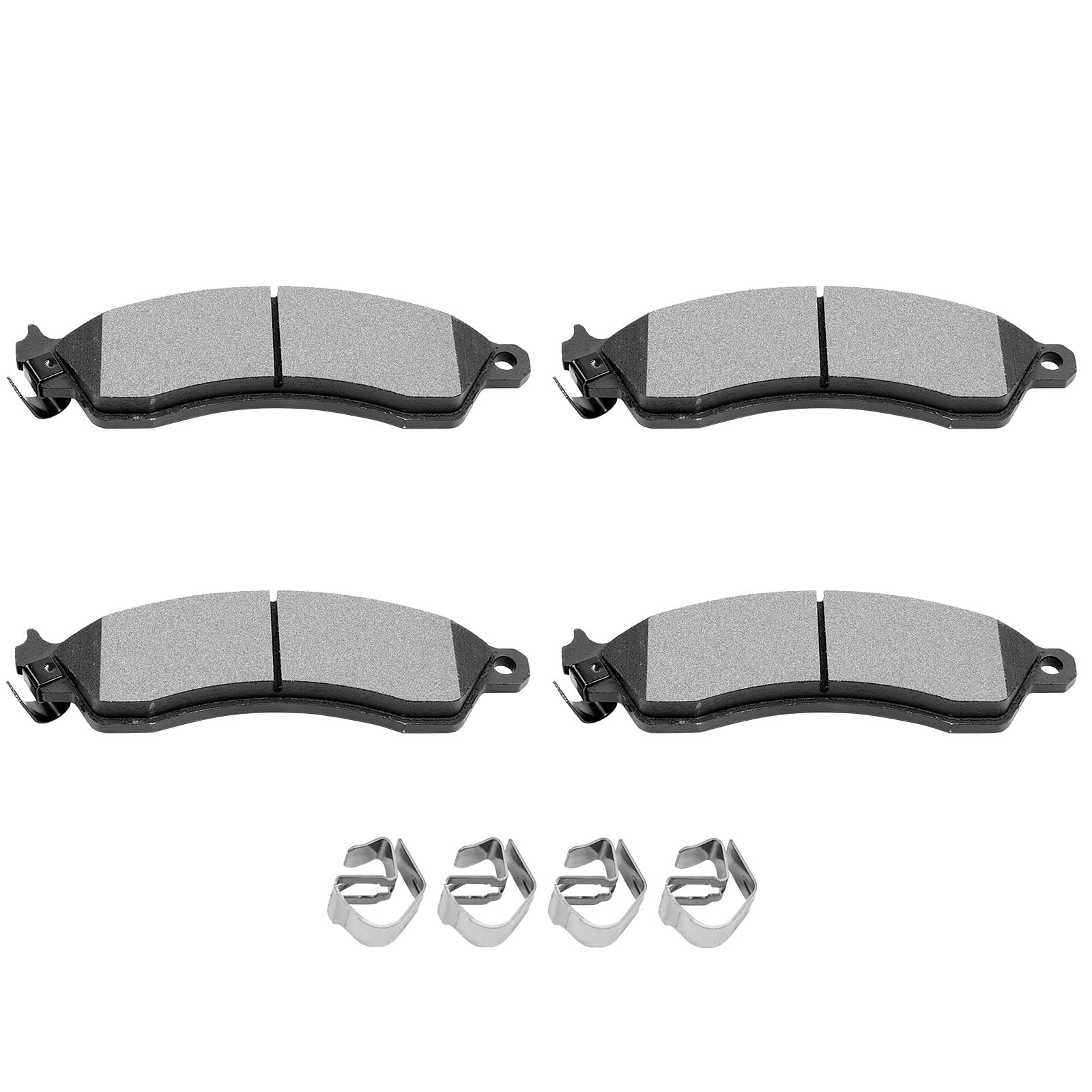 Scitoo D412 Front Semi-Metal Brake Pads Sets Fit For Chevrolet Camaro 1988-1991,For Chevrolet Corvette 1988-1996,For Pontiac Fir