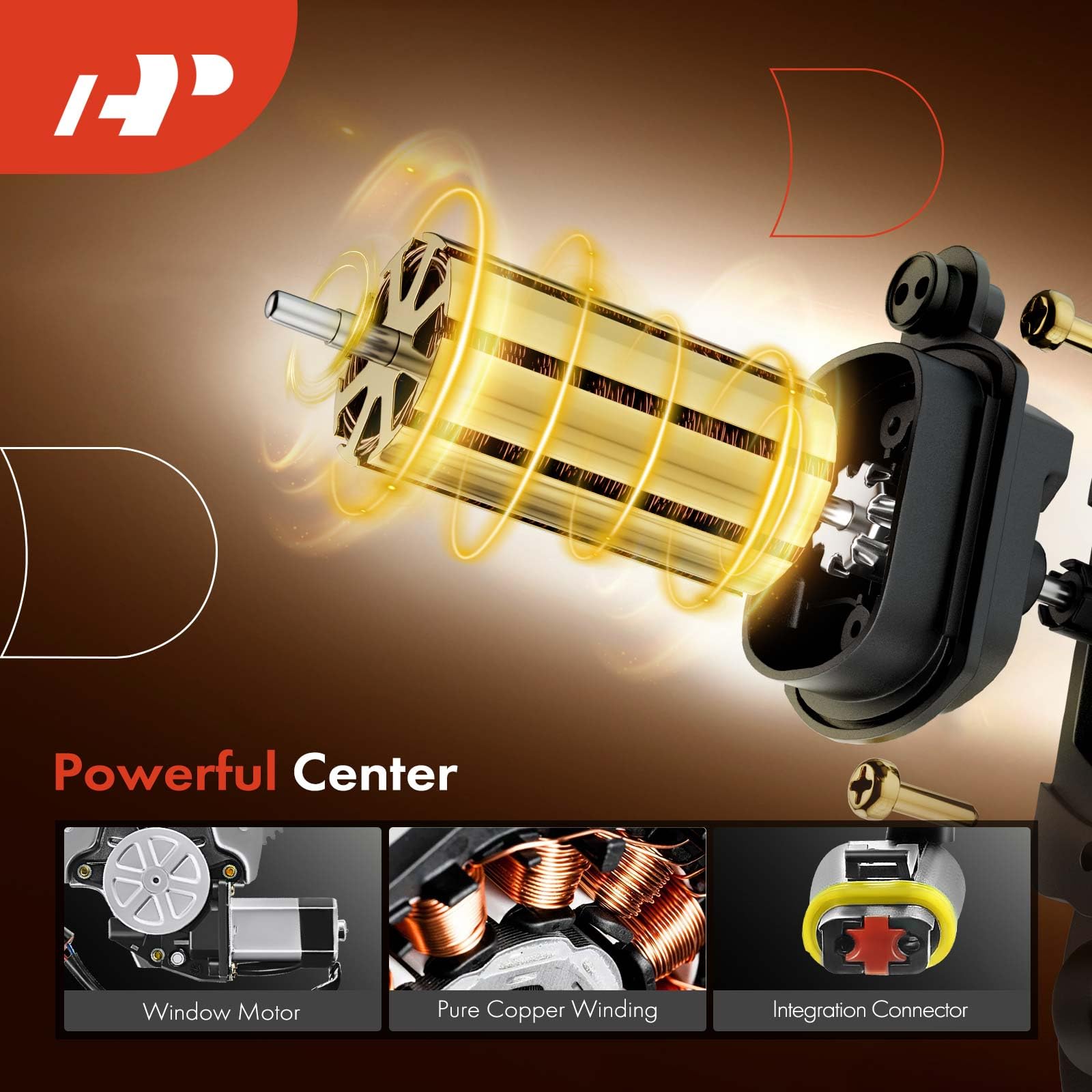 A-Premium Power Window Regulator With Motor Replacement For Dodge Ram 1500 1994-2001 Ram 2500 3500 1994-2002 Front Left Driver S