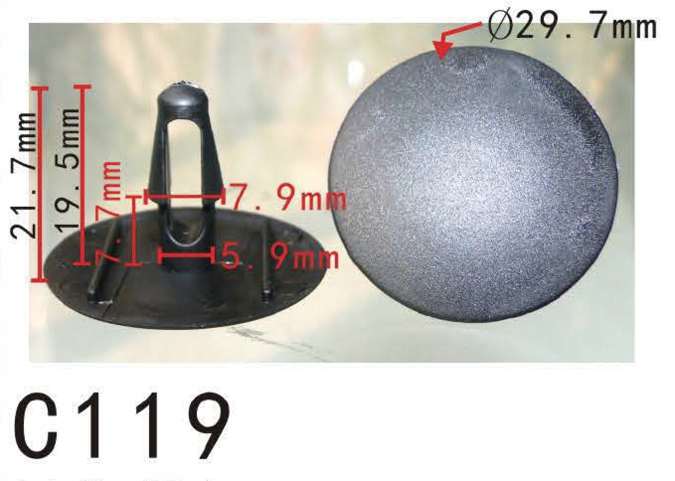 Autobahn88 Retainer Clip For Hood Insulation, Compatible With Toyota (Oem: 9046709008) (Pack Of 20)