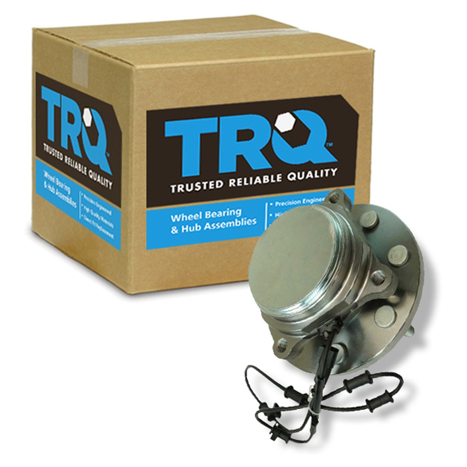 Trq Front Wheel Bearing & Hub Assembly With Abs Sensor Compatible With 2012-2013 Ram 2500 2012 3500