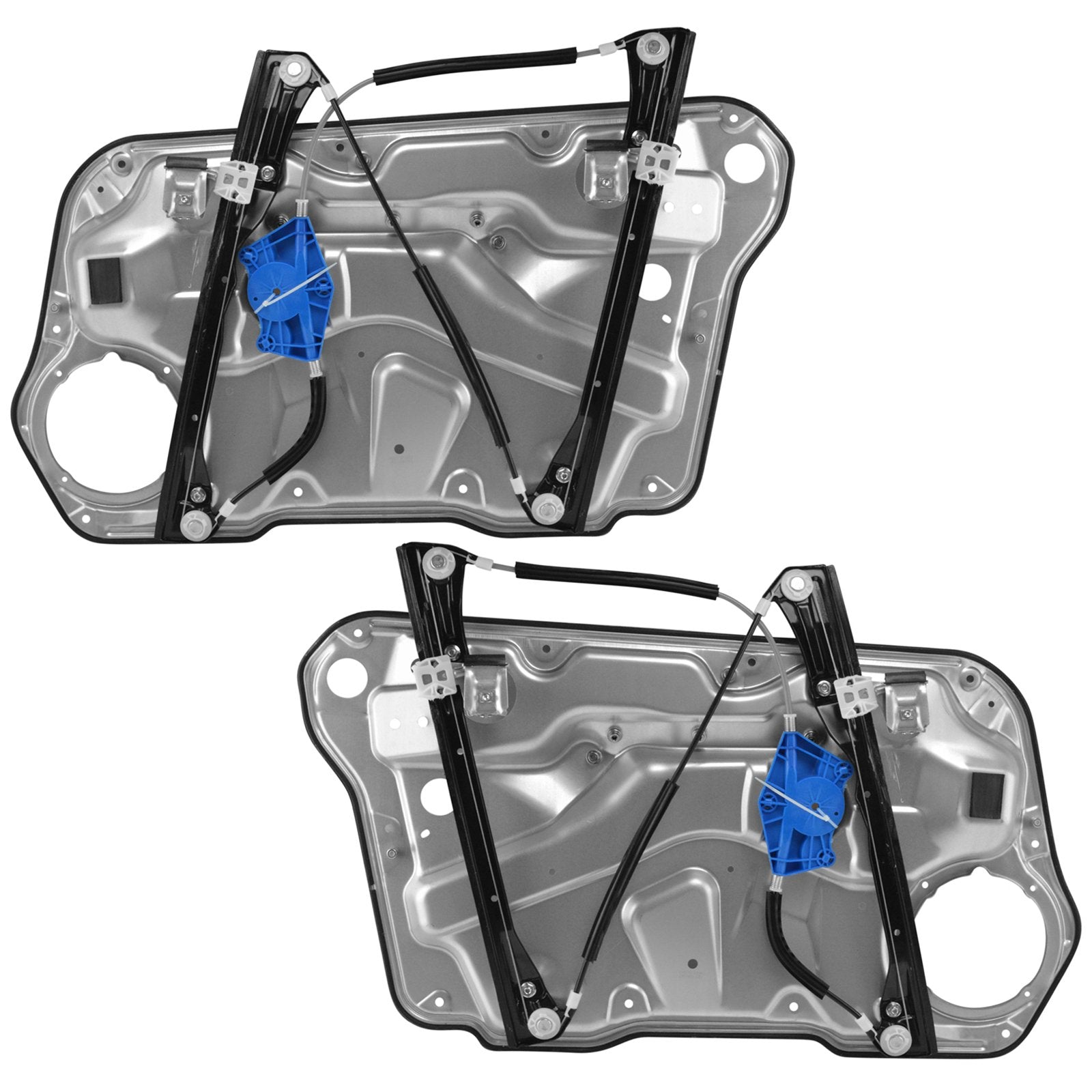 Trq Front Power Window Regulator Set Compatible With 1999-2006 Volkswagen Golf 1999-2005 Jetta