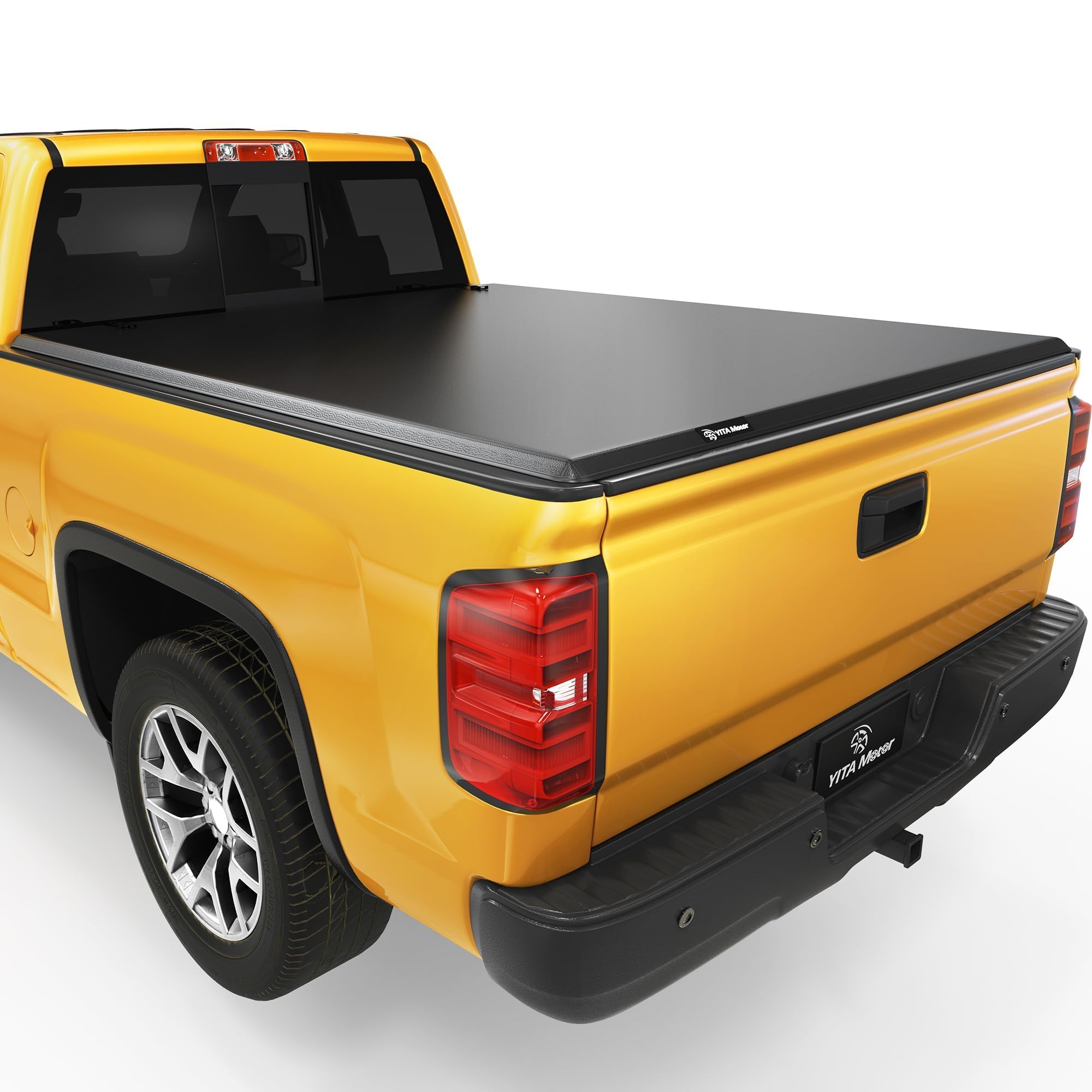 YITAMOTOR Soft Tri Fold Truck Bed Tonneau Cover Compatible with 2007-2013 Chevy Silverado/ GMC Sierra 1500, Fleetside 5.8 ft Bed