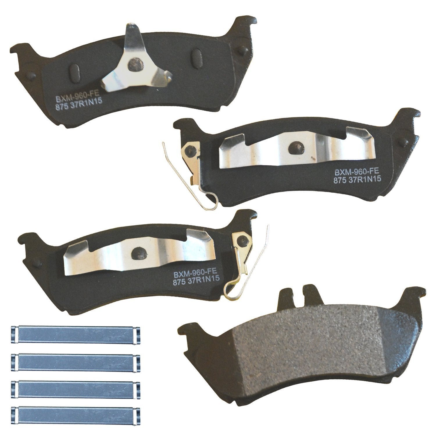 Bendix Premium Sbm875 Semi-Metallic Rear Brake Pads For Mercedes-Benz Ml320 2003-1998, Ml350 2005-2003, Ml430 1999-1998