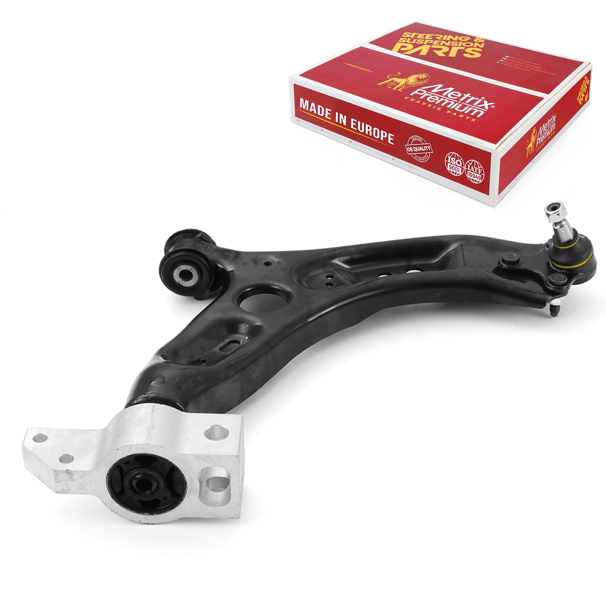 Metrix Premium Chassis Parts - Front Right Lower Control Arm W Ball Joint & Bushing Assembly Fits 2011-2017 Volkswagen Cc, 11-12