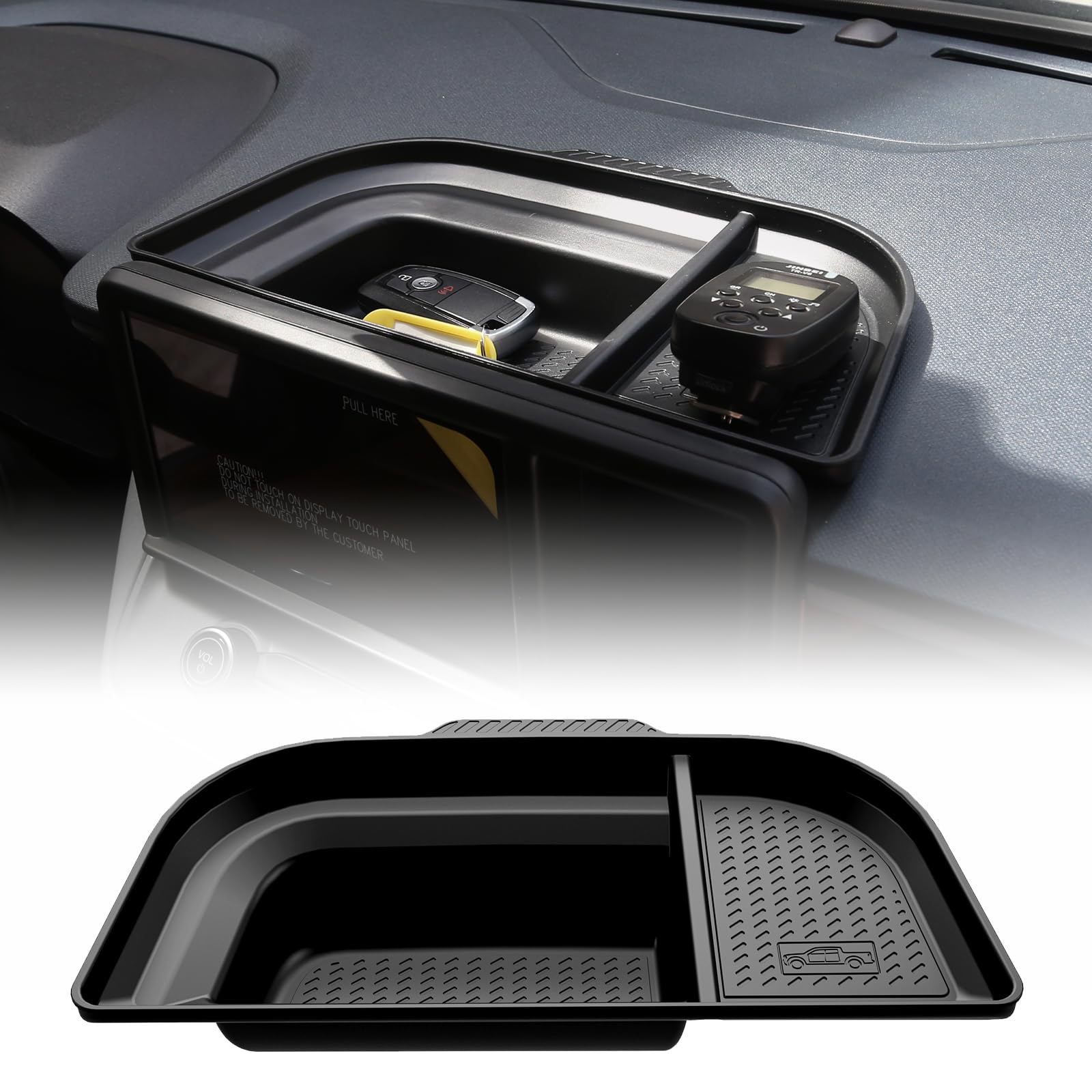 Mabett Dashboard Storage Organizer For Ford Maverick Accessories 2022 2023 2024, Non-Slip Dash Panel Insert Tray Fit Maverick Be