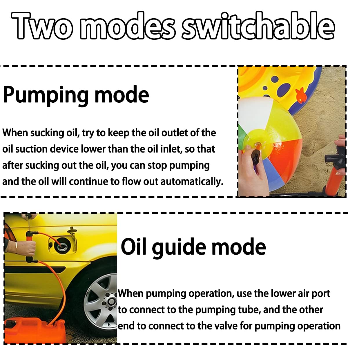 Car Siphon Transfer Pump Kit, 200Cc Siphon Hand Pump Kit Fluid Fuel Extractor Suction Tool, Multi-Purpose Manual Oil Pump Fuel Liquid Transfer Pump For Oil Gasoline Water Liquids And Air