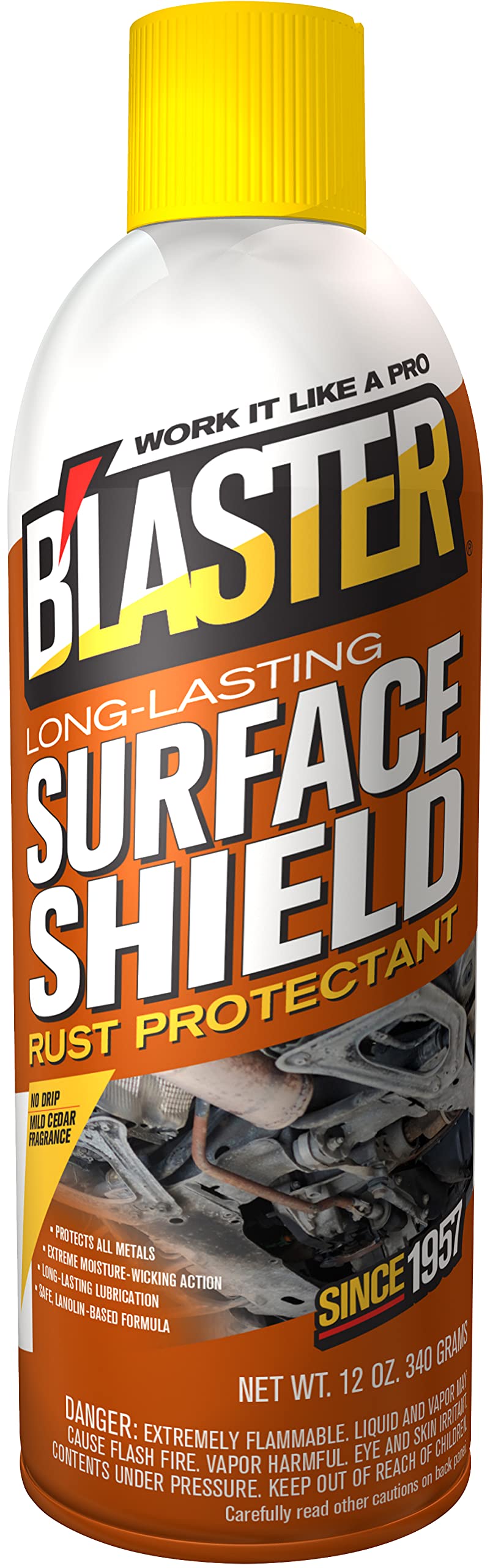 Blaster Surface Shield Complete Corrosion Protection For Long Lasting Automotive Rust Inhibiting Undercoating Applications, 12 O