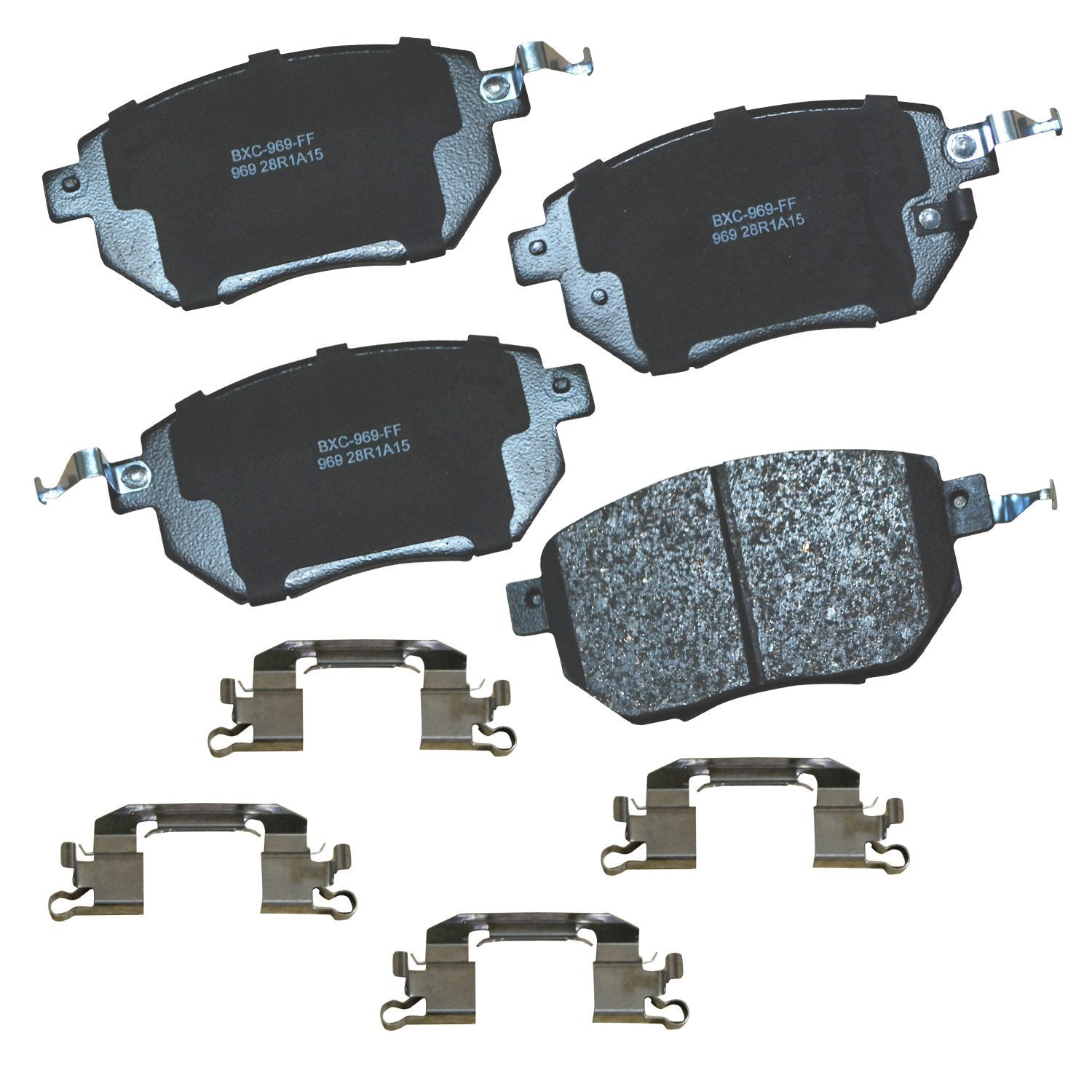 Bendix Premium Sbc969 Ceramic Front Brake Pads For Infiniti Fx35 2006-2003, Fx45 2006-2003, Nissan Altima 2006-2005, Maxima 2008