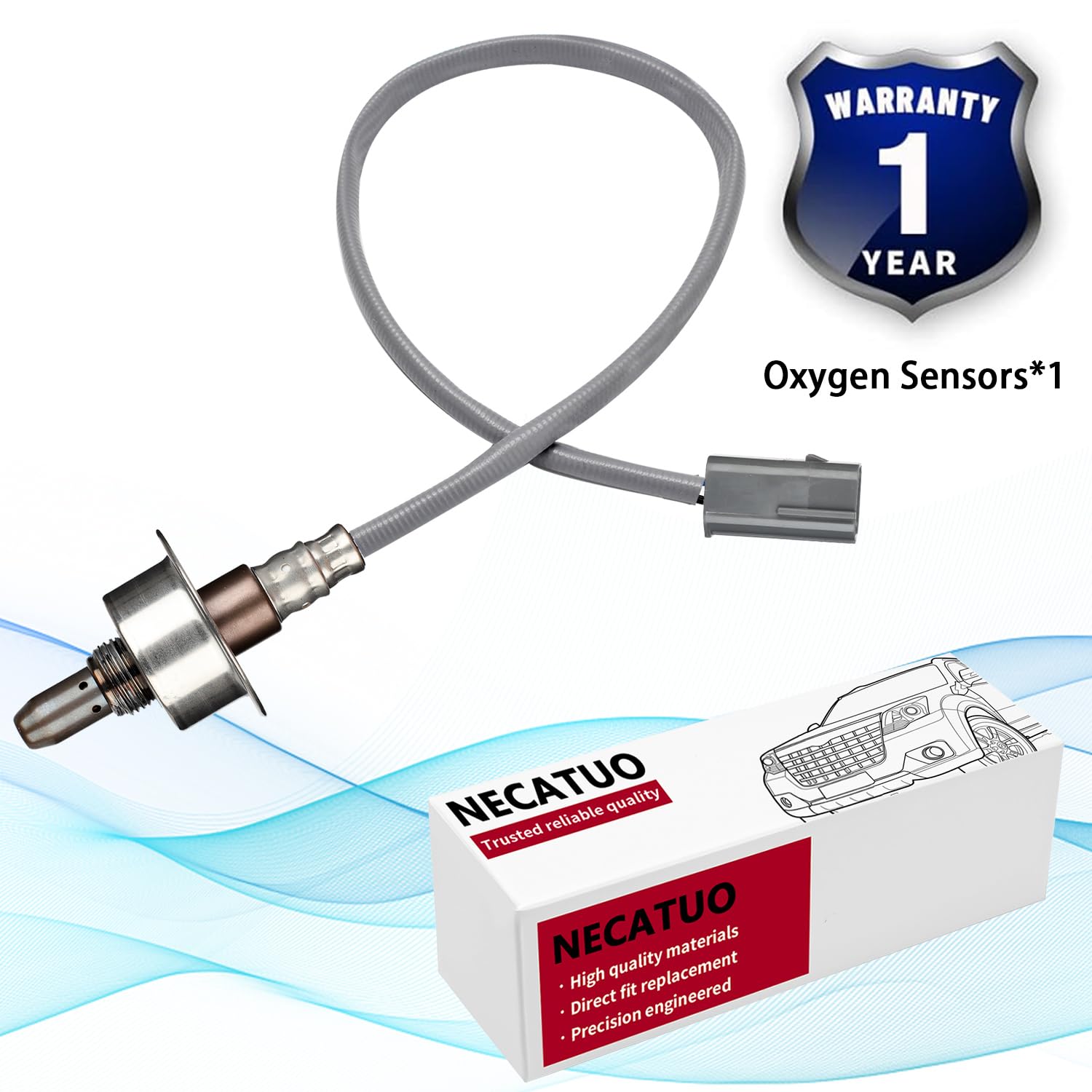 Necatuo 234-9082 Upstream O2 Oxygen Sensor Heated Air Fuel Ratio Compatible With Nissan Cube 1.8L Sentra 2.0L For 22693Zj60A 226