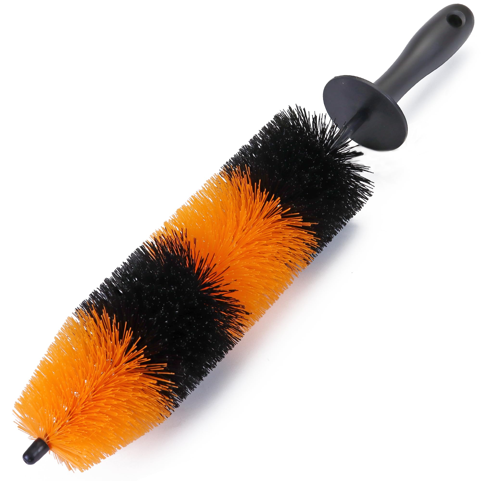 Takavu Master Wheel & Tire Brush, Easy Reach Wheel And Rim Detailing Brush Long Soft Bristle, Car Tire Brush, Wheel Scrub Brush,