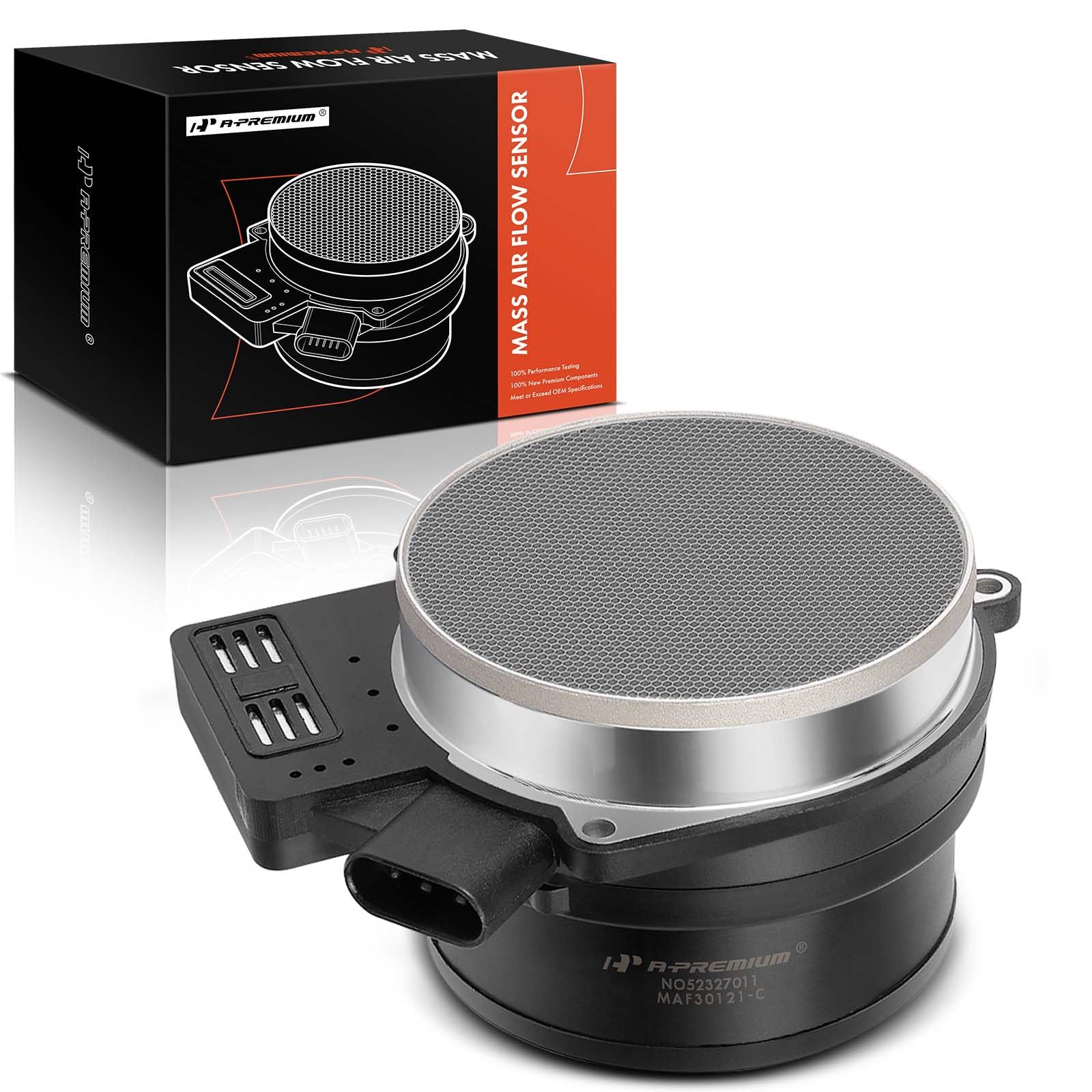 A-Premium Mass Air Flow Sensor Meter Maf 25318411-6,8Cyl, 4.0 4.2 4.3 4.6 4.8 5.3 5.7 6.0 6.2 6.6 8.1L - Compatible With Chevy, 