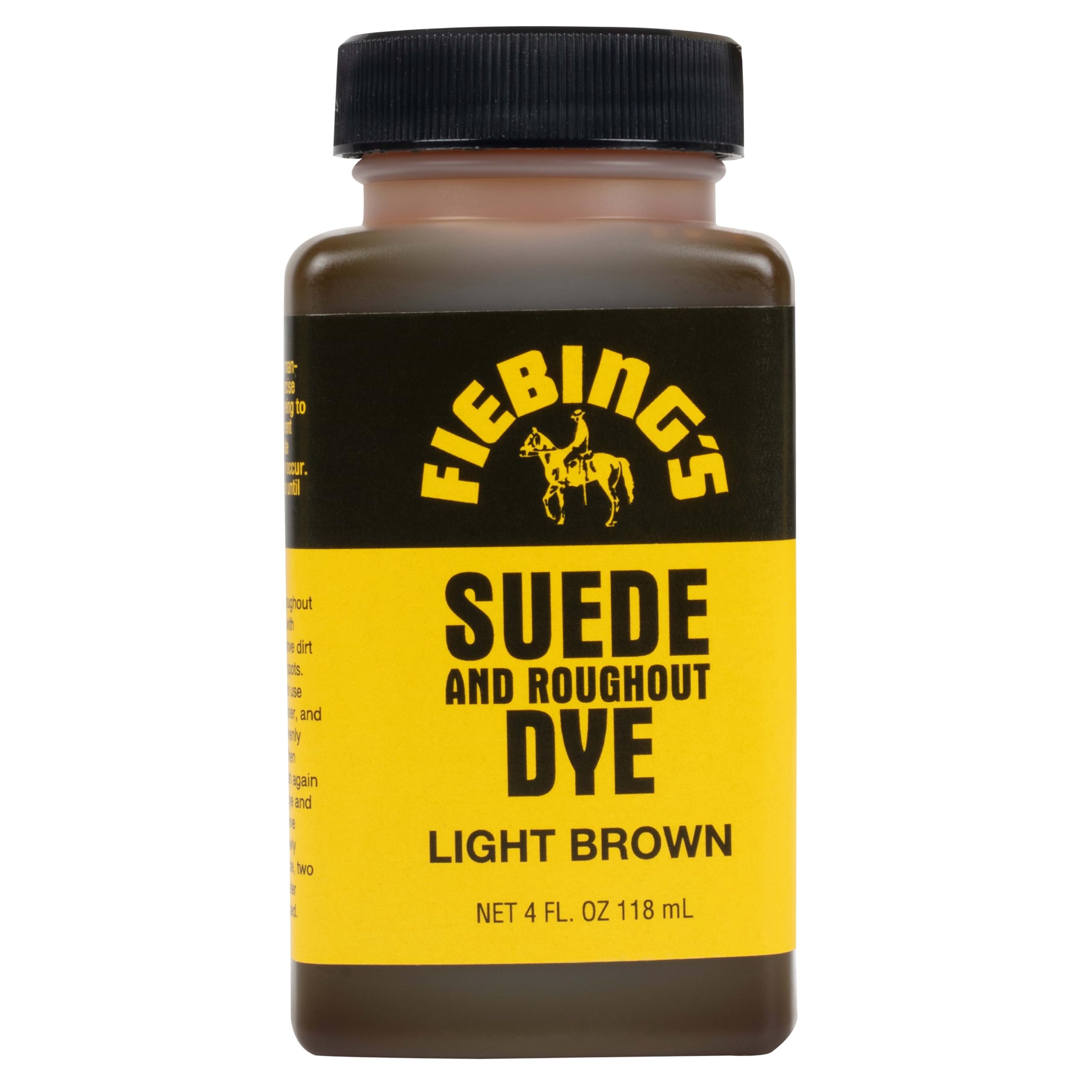 Fiebing'S Light Brown Suede Dye (4 Oz) - Recolor, Brighten & Restore Suede & Roughout Leather Shoes, Furniture, Purse - Includes