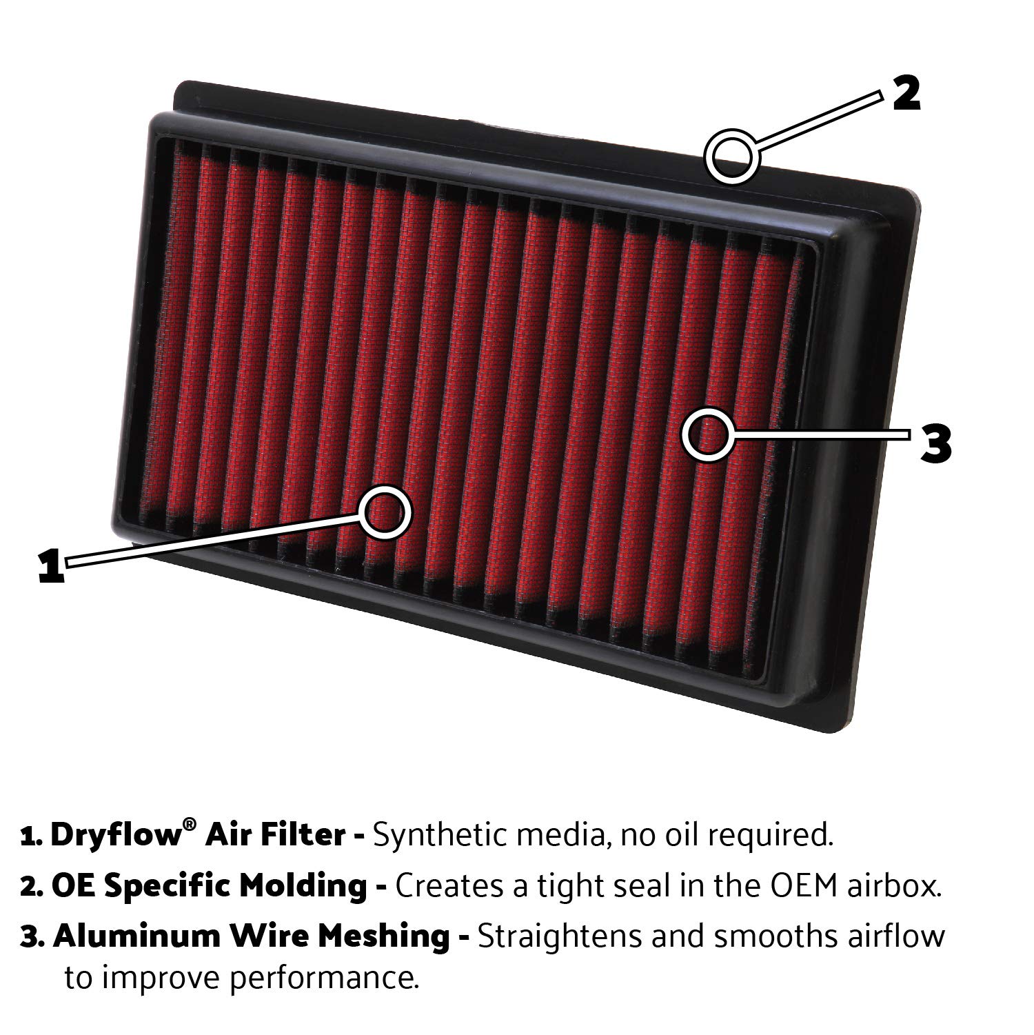 Aem 28-20129 Dryflow Air Filter