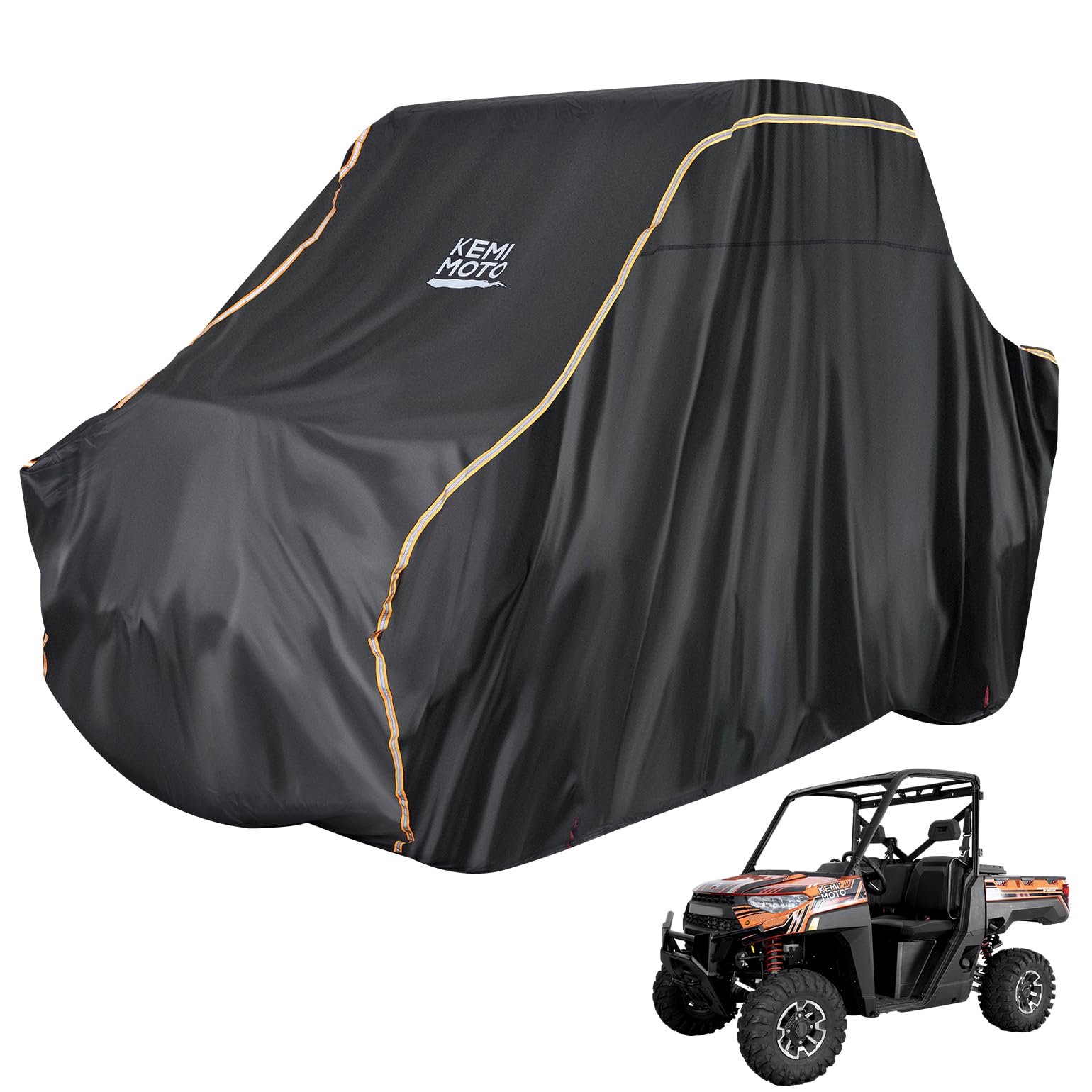 Kemimoto Utv Cover 2 Seater All-Weather Protection, Compatible With Polaris Rzr Ranger General/Teryx/Can-Am Maverick/Cfmoto Zfor