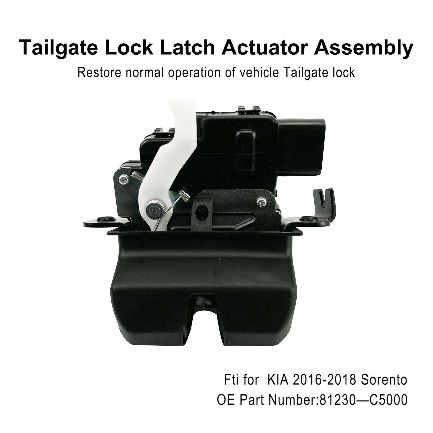 81230-C5000 Trunk Lock Fit For Kia Sorento 2016-2020, Rear Tailgate Lock Latch Liftgate Actuator