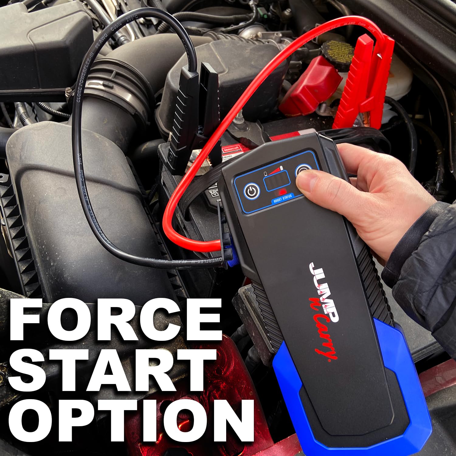 Clore Automotive Jnc325 Jump-N-Carry 2000A 12 Volt Jump Starter For Up To 8.0L Gasoline And 6.0L Diesel Engines