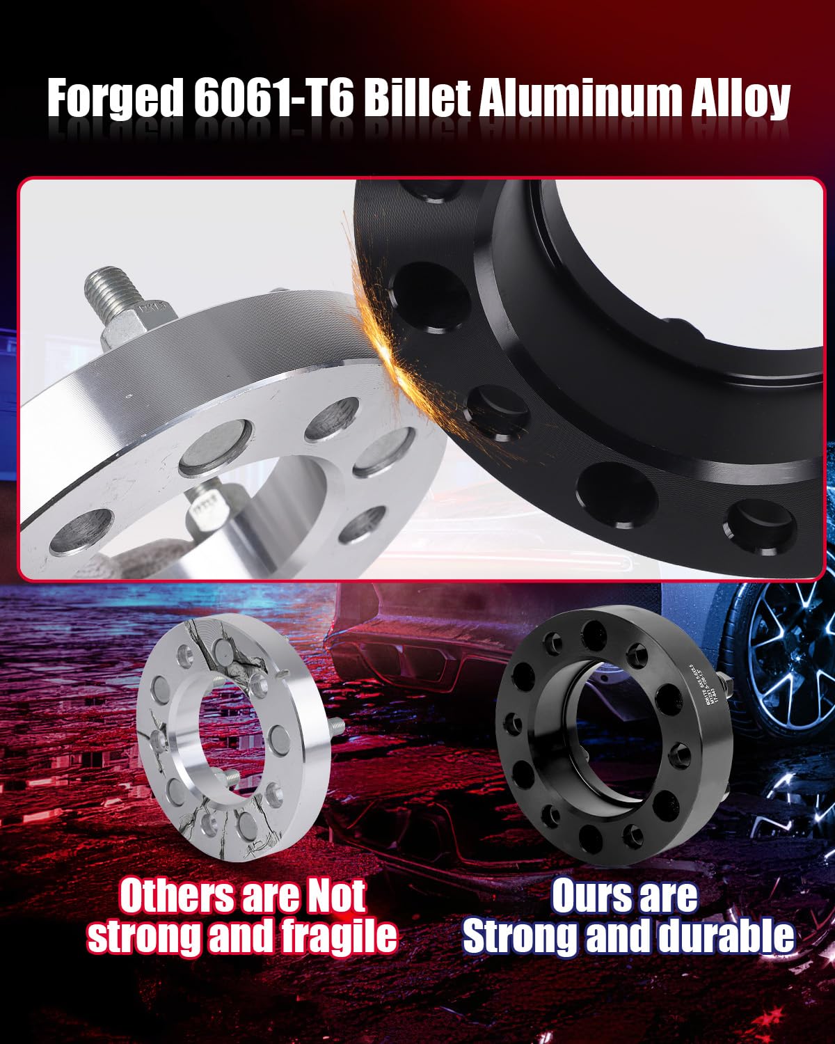 1.5 Inch 5X5 Hubcentric Wheel Spacers For 2018-2022 Wrangler Jl/Jlu, 2019-2022 Gladiator Jt, 5X127Mm Forged Wheel Spacer With 14