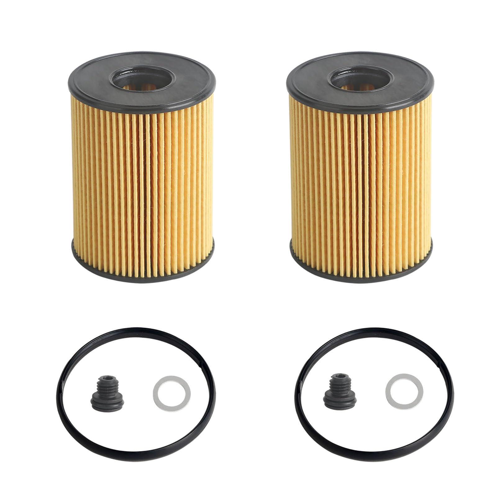 26350-2S000 Oil Filter Fits For 2020-2023 Hyundai Tucson Sonata Santa Kia Sorento K5 2.5L Engine Replaces# 263502S000 (2 Pcs)