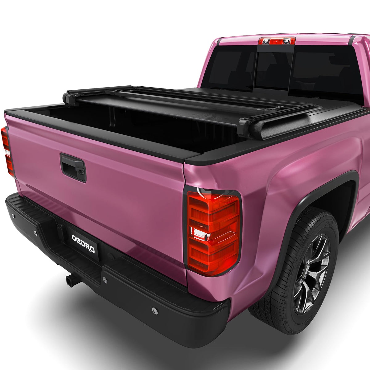 OEDRO Soft Trifold Truck Bed Tonneau Cover Fits for Chevy Silverado 1500 / GMC Sierra 1500 2007-2013 w/o Multi-Flex Tailgate, Fl