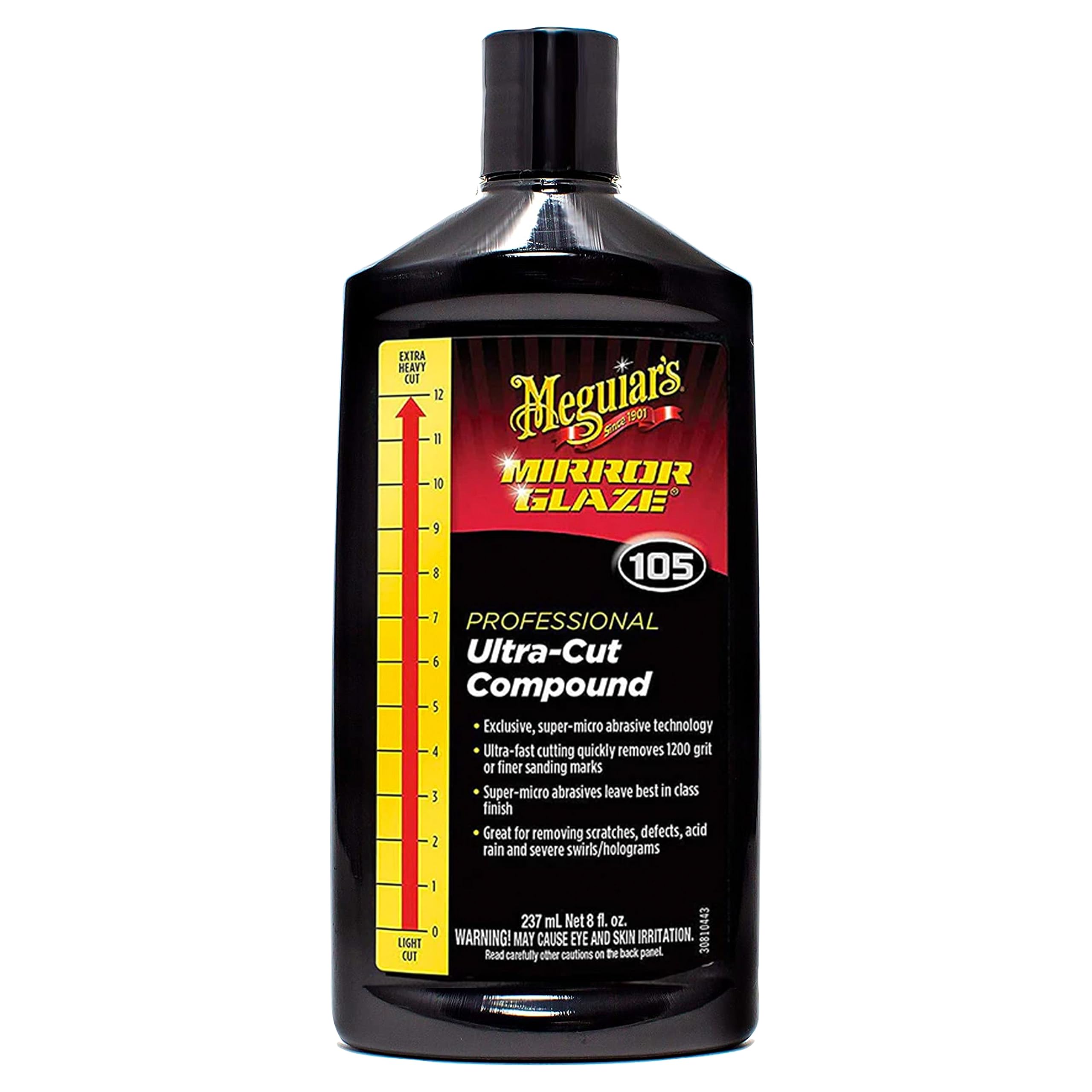 Meguiar'S Mirror Glaze M10508 Ultra-Cut Compound - Professional Grade Formula With Fast Cutting Action That Removes Scratches, H