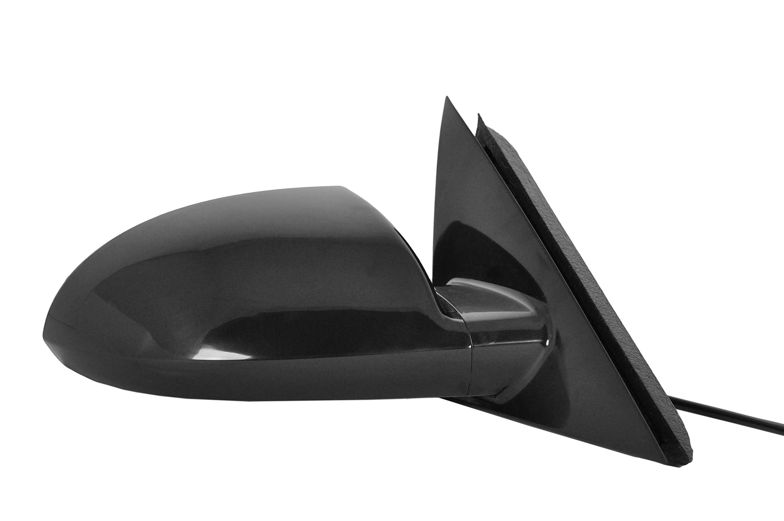 Dependable Direct Driver Side Unpainted Side View Mirror Replacement fits 2006-2013 Chevy Impala and fits 2014-2016 Chevy Impala Limited - Power-Operated Non-Heated Non-Folding Door Mirror - GM1320306