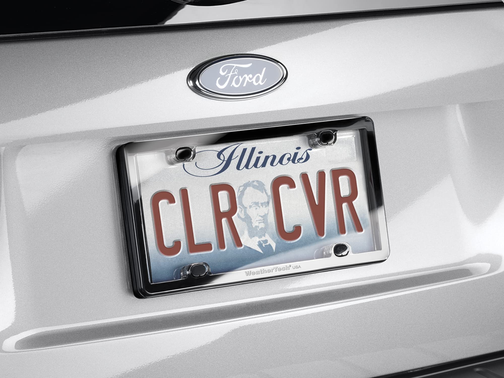 Weathertech Clearcover License Plate Cover And Frame, Baby Blue